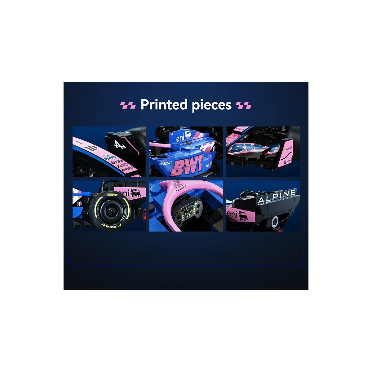 JAMARA CaDA BWT Alpine Formula One™ Team A525 1:24 blau Bricks ab 8 Jahren