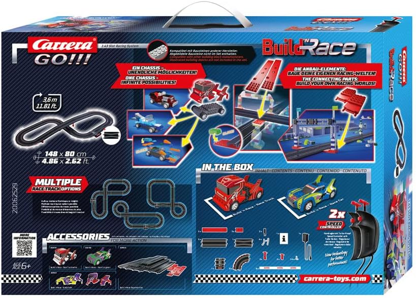 Carrera GO! Build'n Race Rennstrecke – Bauen & Rennen in einem Set 20062529