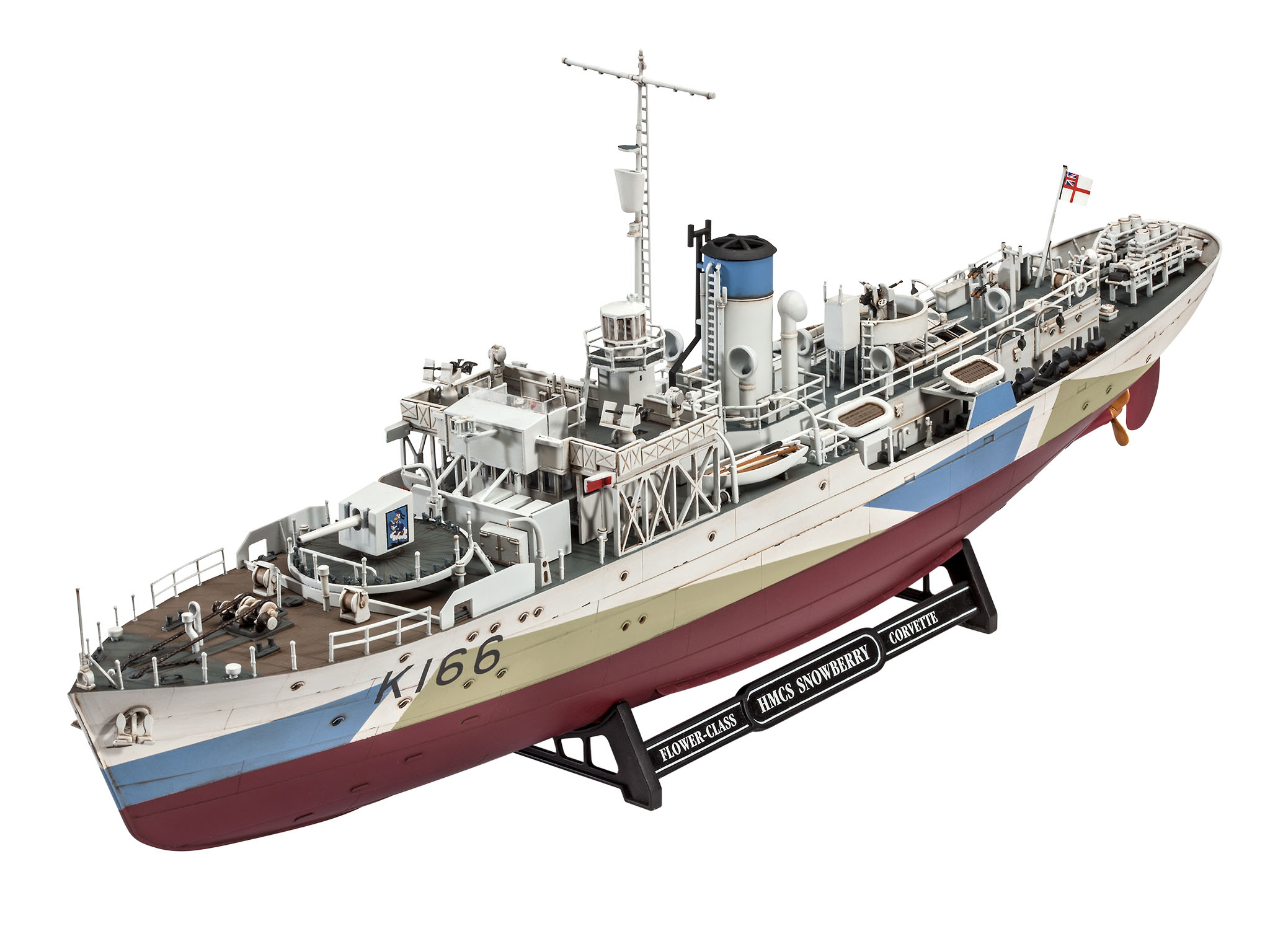 Revell 05132 Flower Class Corvette HMCS Snowberry Modellbausatz Boot, Transport, Fahrzeug, Wasserfahrzeug, Kreuzer