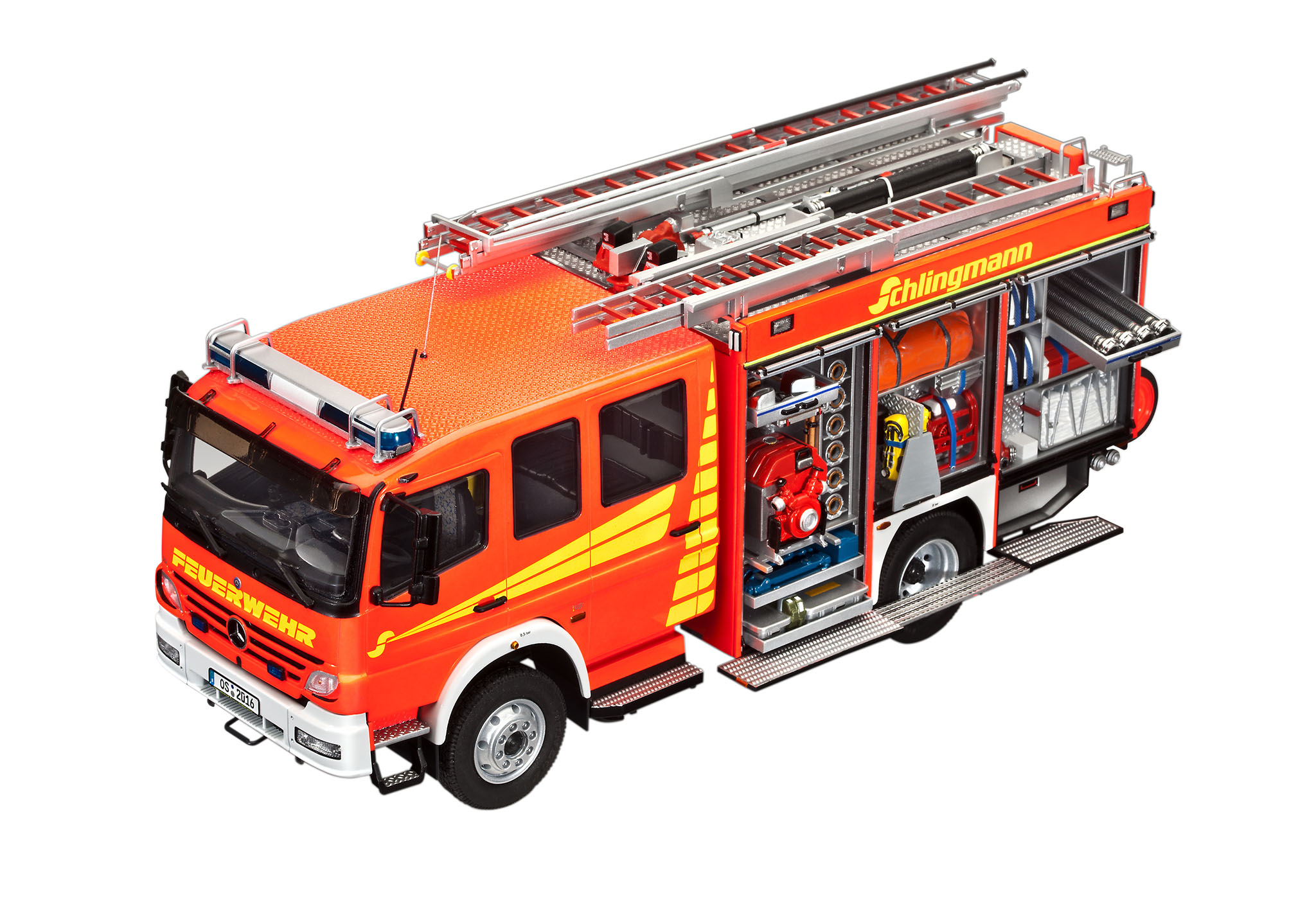 Revell 07404 Schlingmann LF 20/16 Modellbausatz Transport, Fahrzeug, LKW, Feuerwehrauto