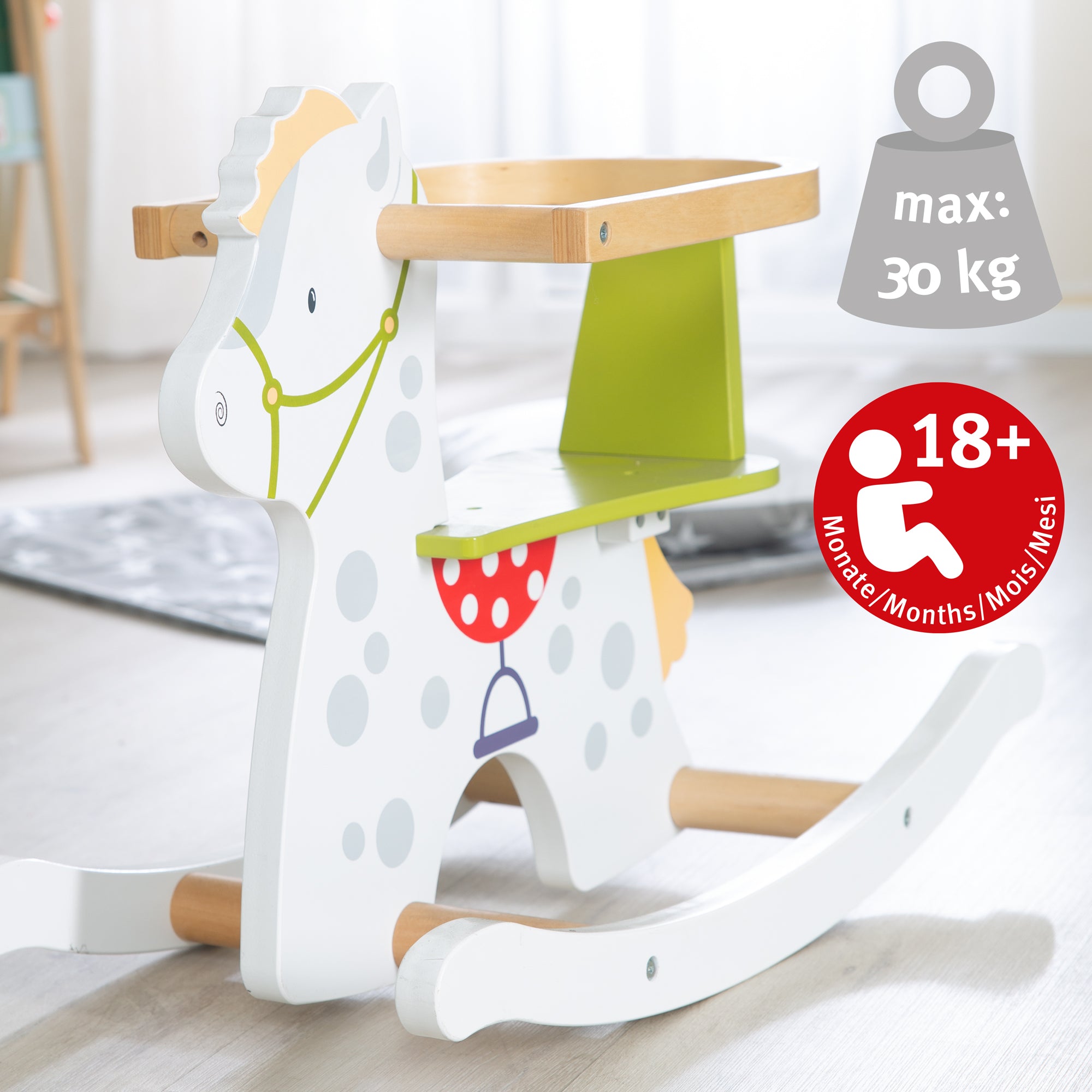 Roba 69024 Schaukelpferd weiß – Spielen & Spaß - Bild 7 Roba 69024 Schaukelpferd weiß – Spielen & Spaß - Produktbild 7