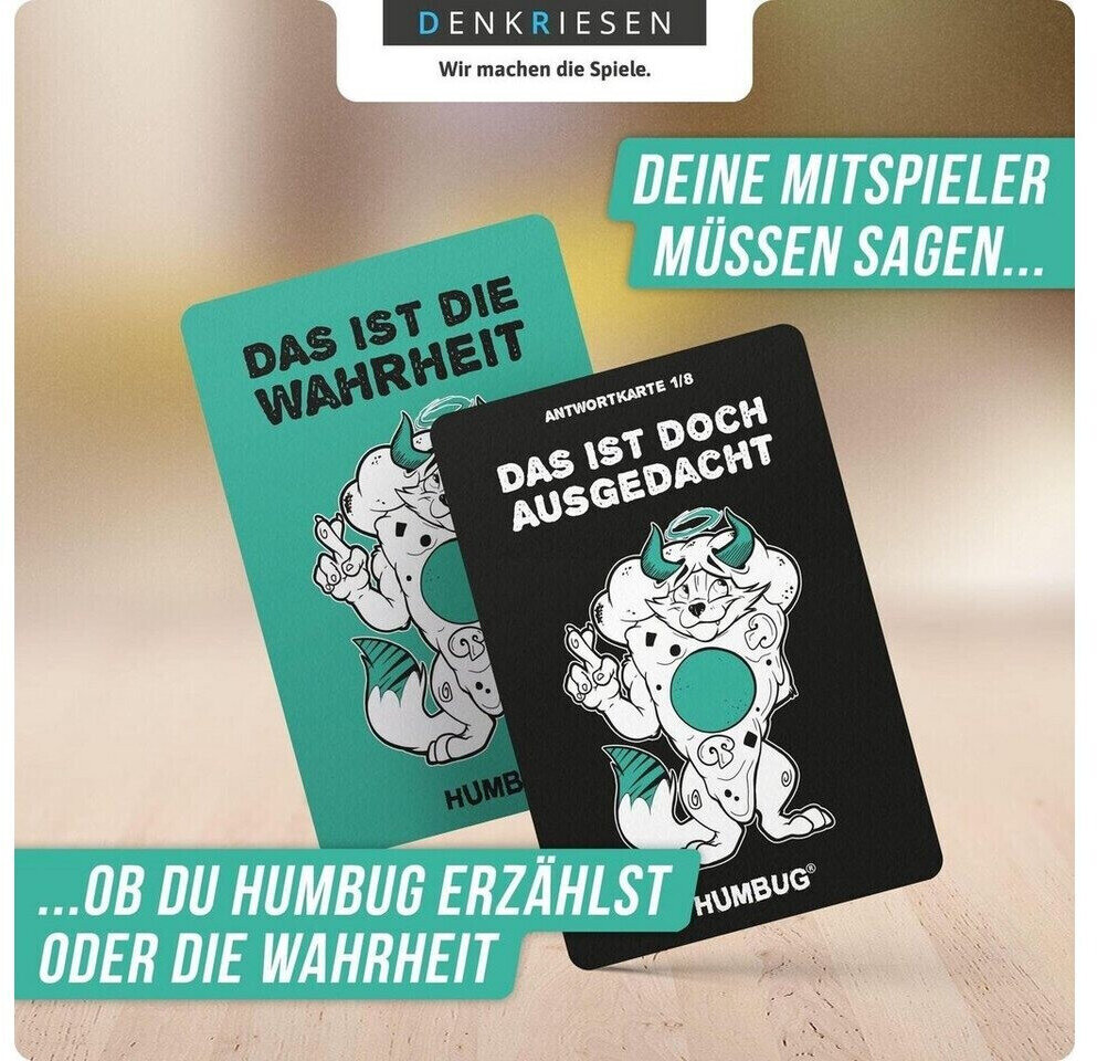 Humbug Original Edition Nr. 2 - Das zweifelhafte Kartenspiel Werbung, Plakat, Text