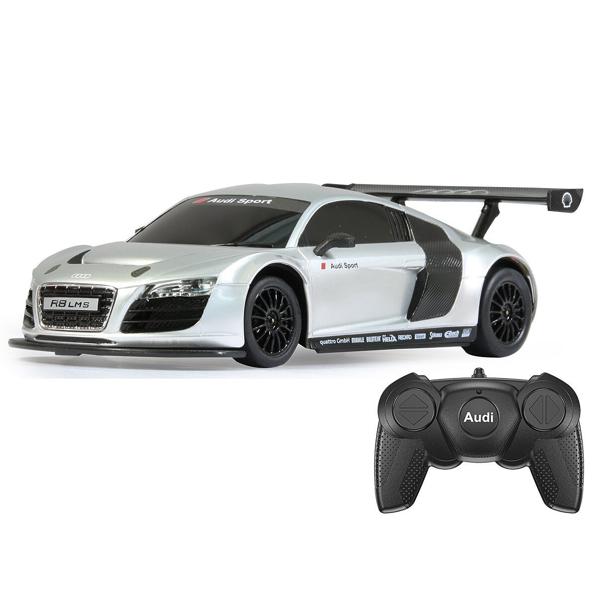 JAMARA Audi R8 LMS 1:24 silber 2,4Ghz ab 6 Jahren JAMARA Audi R8 LMS 1:24 silber 2,4Ghz ab 6 Jahren