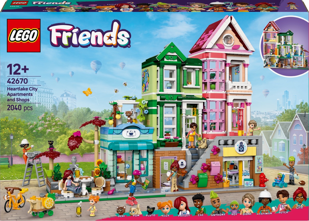 LEGO® Friends 42670 Heartlake City Wohn- und Eink Person, Spielzeug, Puppe, Maschine, Rad