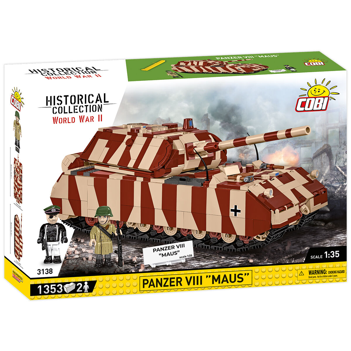 COBI 3138 - PANZER VIII MAUS Maßstabb 1:35) COBI 3138 - PANZER VIII MAUS Maßstabb 1:35)
