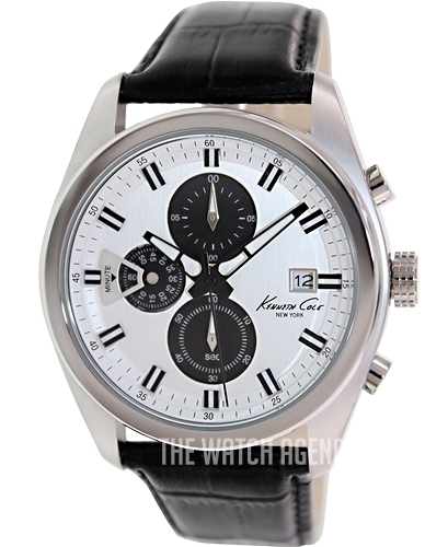 Kenneth Cole Dress Sport Herrenuhr Silber Schwarz