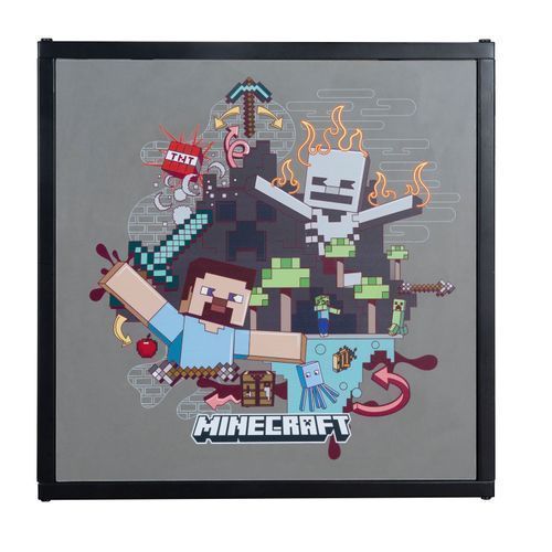 Roba 146282MC Beistelltische 2er Set 'Minecraft' - Nachttische mit Motivprint - Schwarz - Produktbild 6