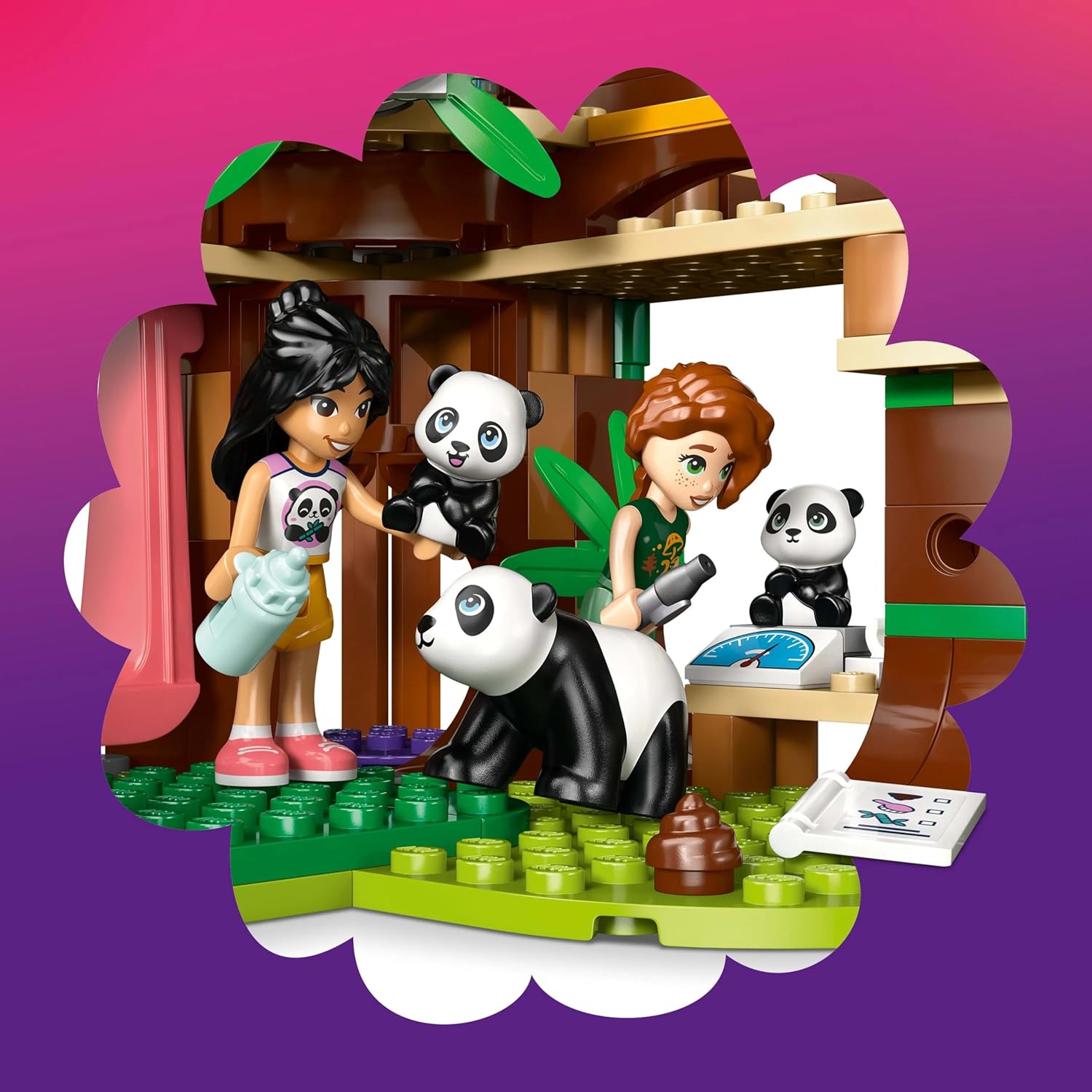 LEGO® Friends 42648 Panda Pflegestation Person, Gesicht, Kopf