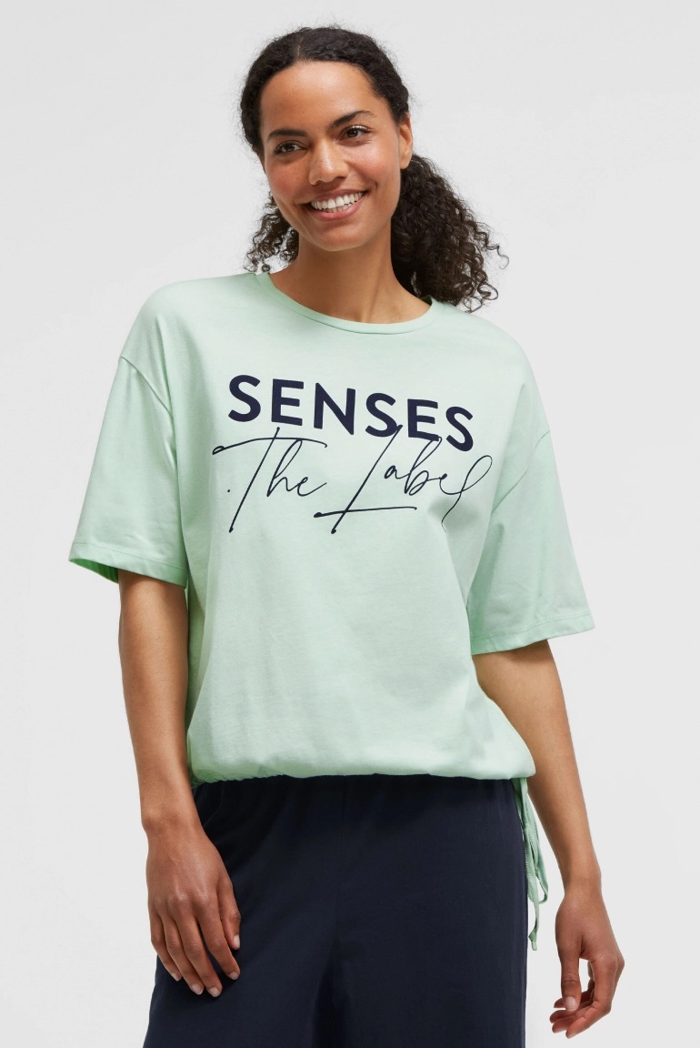 SENSES T-Shirt TOM:BE mit Tunnelzugsaum pastel lime SENSES T-Shirt TOM:BE mit Tunnelzugsaum pastel lime