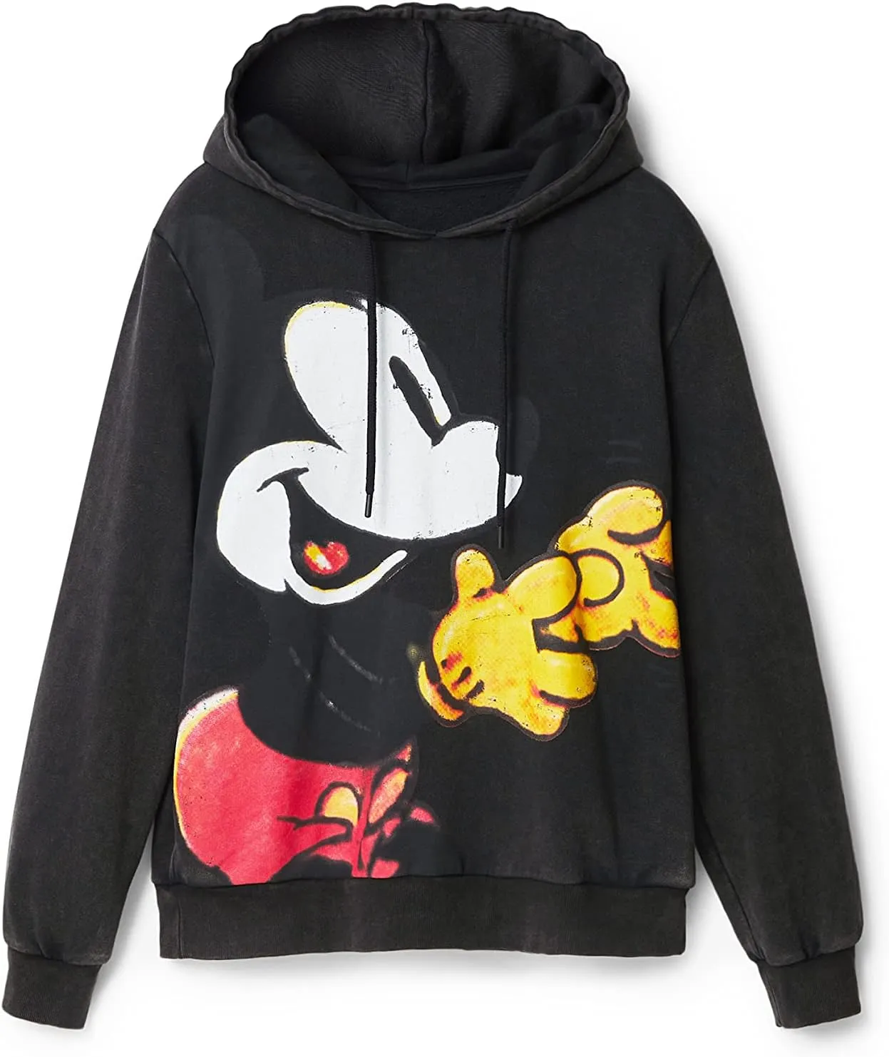 Desigual Damen Sweatshirt - Schwarzes Sweatshirt mit Mickey-Mouse-Print 22WWSK492022 GR. M Desigual Damen Sweatshirt - Schwarzes Sweatshirt mit Mickey-Mouse-Print 22WWSK492022 GR. M