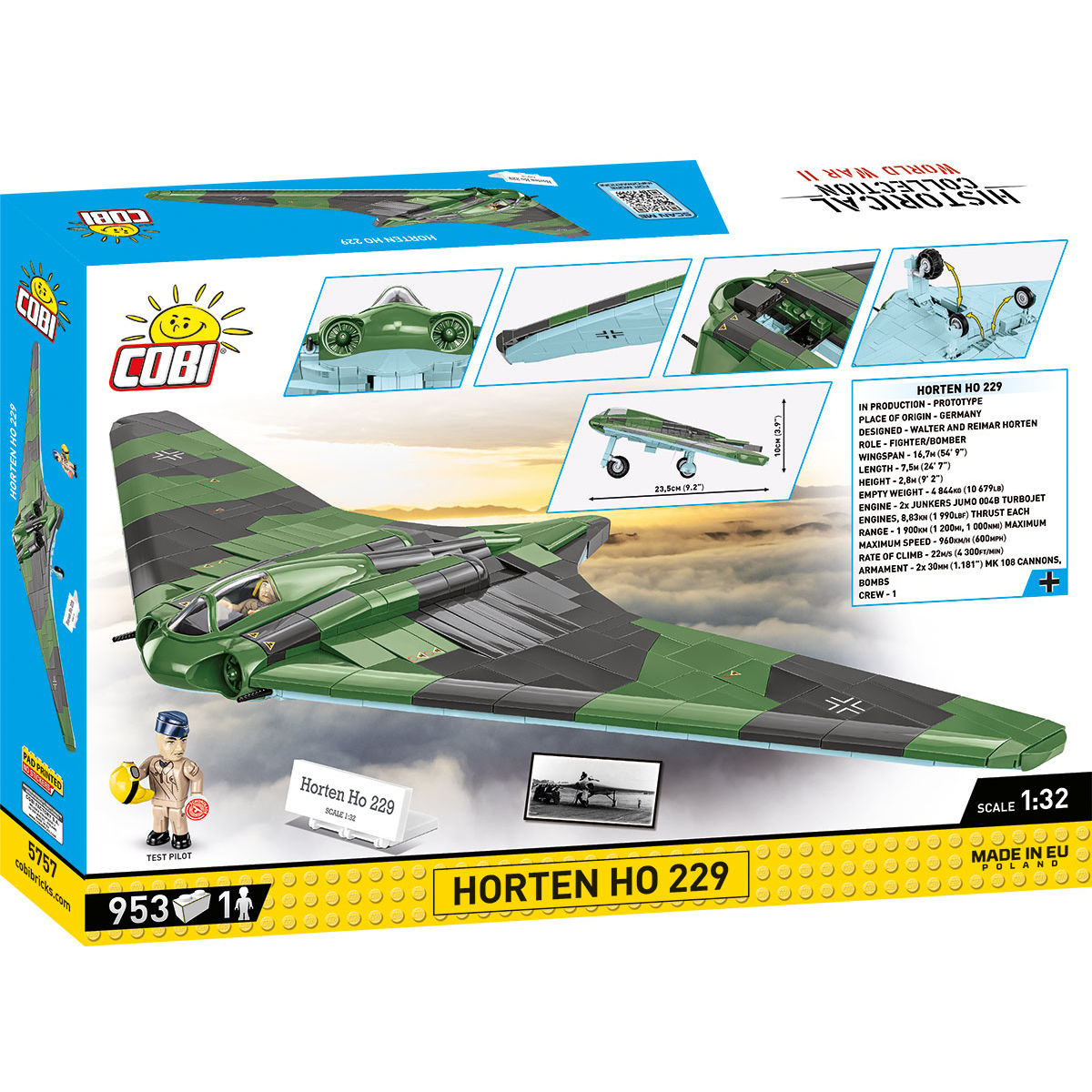 COBI 5757 - HORTEN HO 229 SCALE 1:32 - Bild 2 COBI 5757 - HORTEN HO 229 SCALE 1:32 - Bild 2