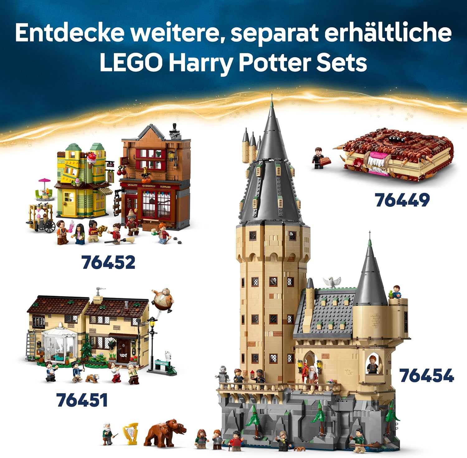 LEGO® Harry Potter™ 76450 Buchstütze: Hogwarts™ Express Turmspitze, Werbung, Stadt, Plakat, Person