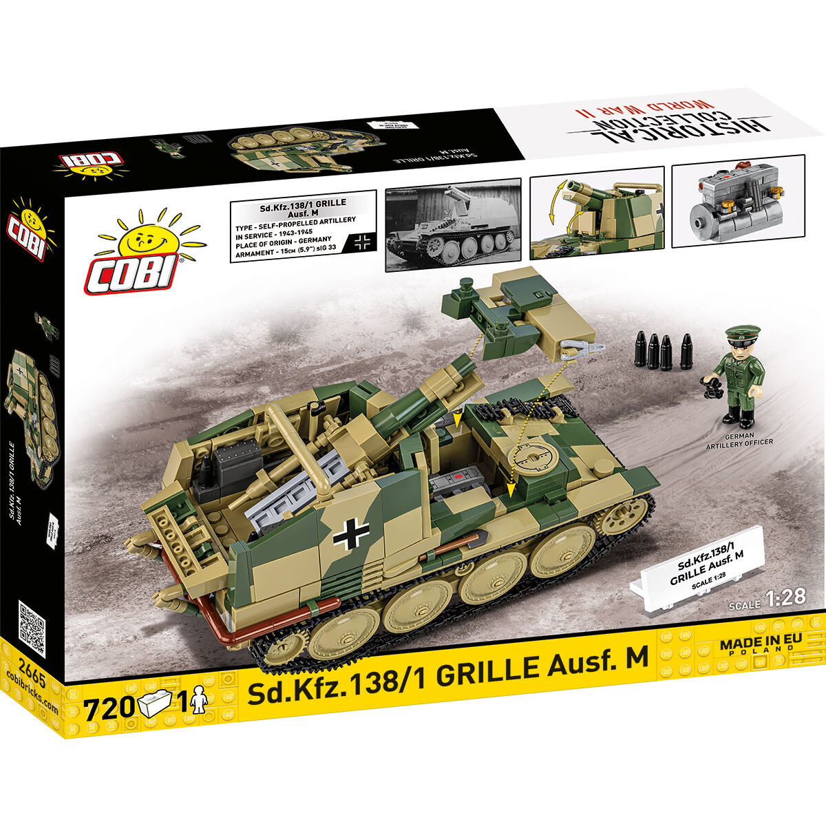 COBI 2665 - SD.KFZ. 138/1 GRILLE AUSF. M - Bild 2