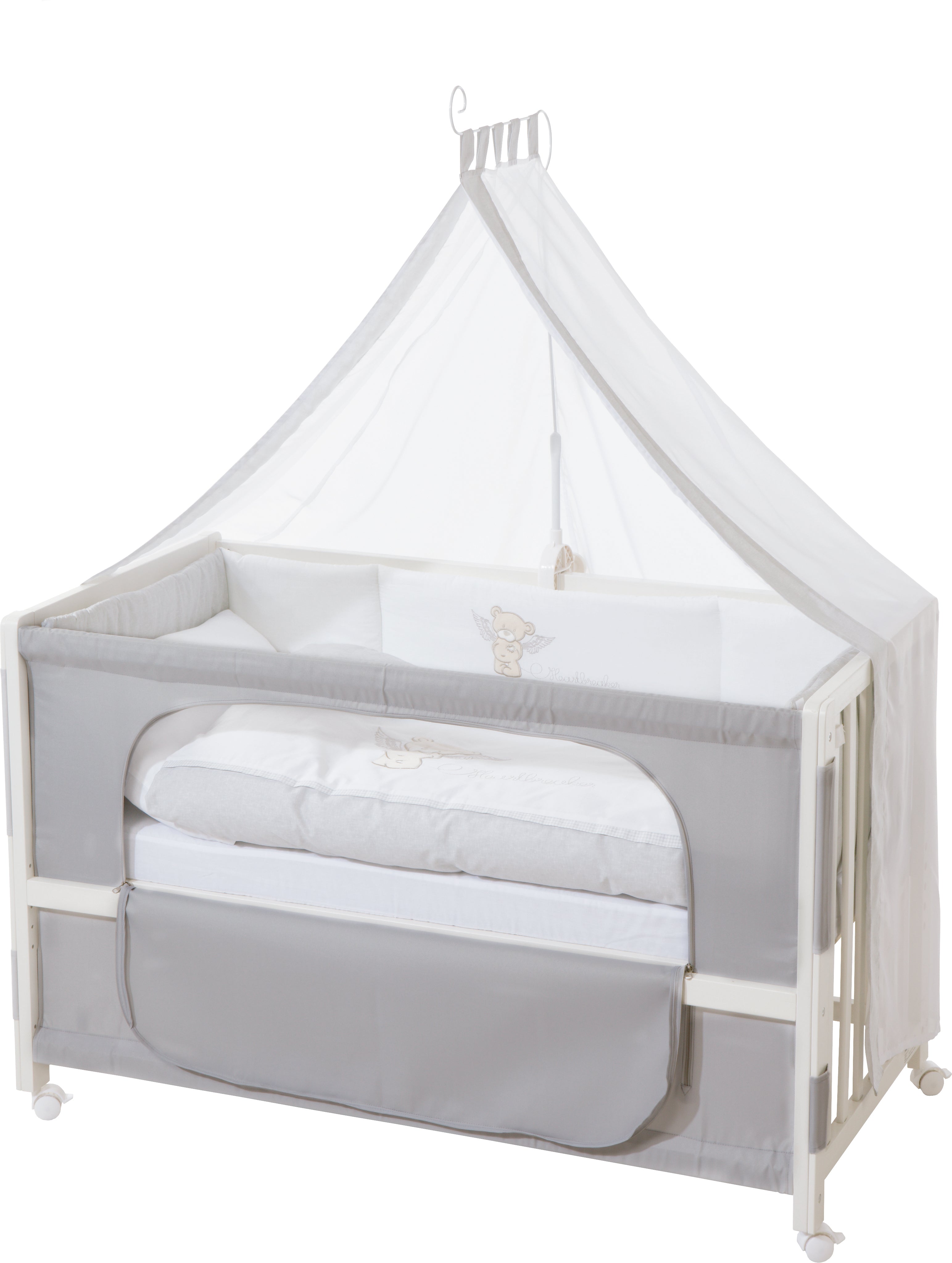 Roba 163003P111 Room Bed, 60x120 cm Heartbreakerbär weiß - Bild 1 Roba 163003P111 Room Bed, 60x120 cm Heartbreakerbär weiß - weiß - Room Bed - Produktbild 1