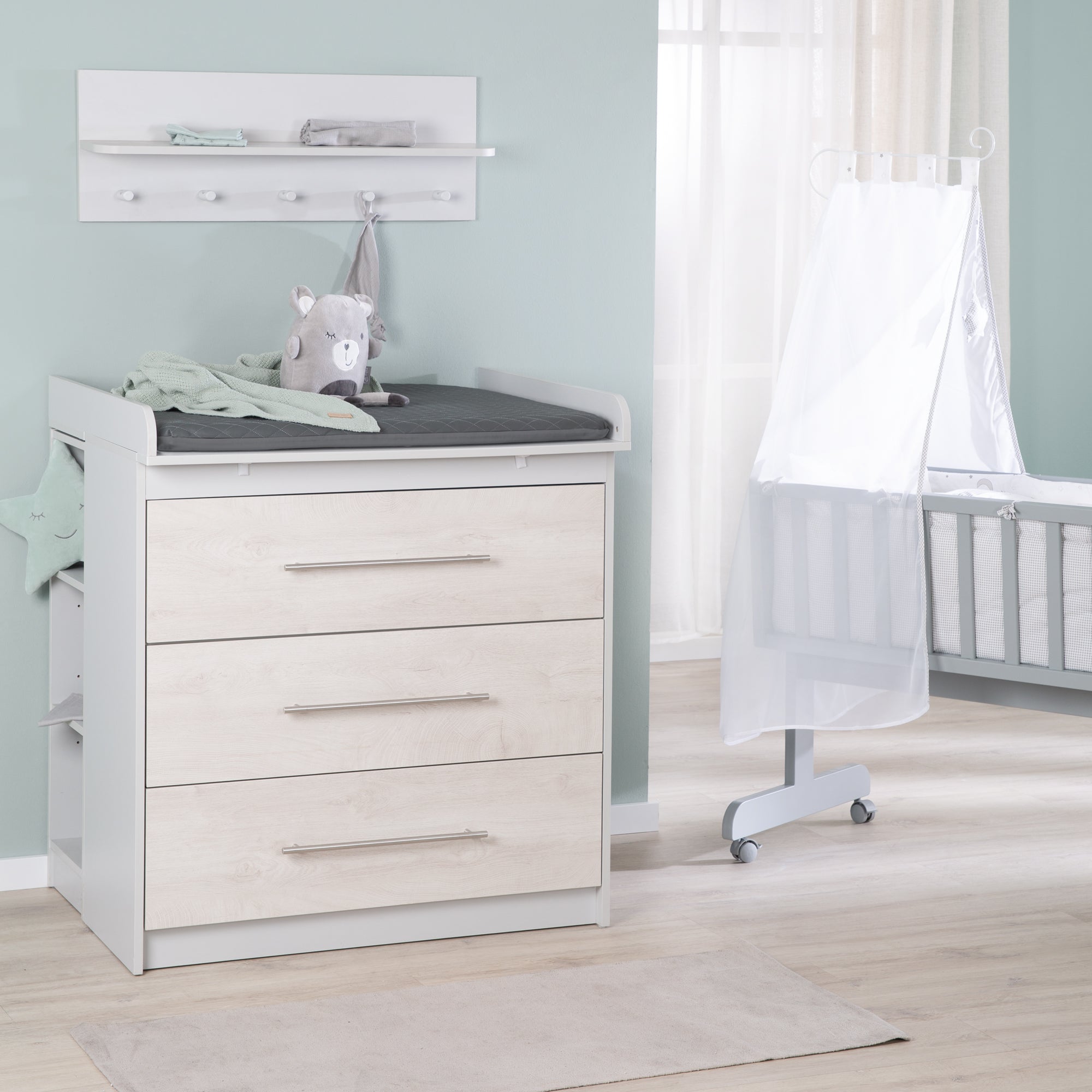 Roba 308121L250 Wickelauflage Graphite gesteppt dunkelgrau – Wickelauflagen - Produktbild 7