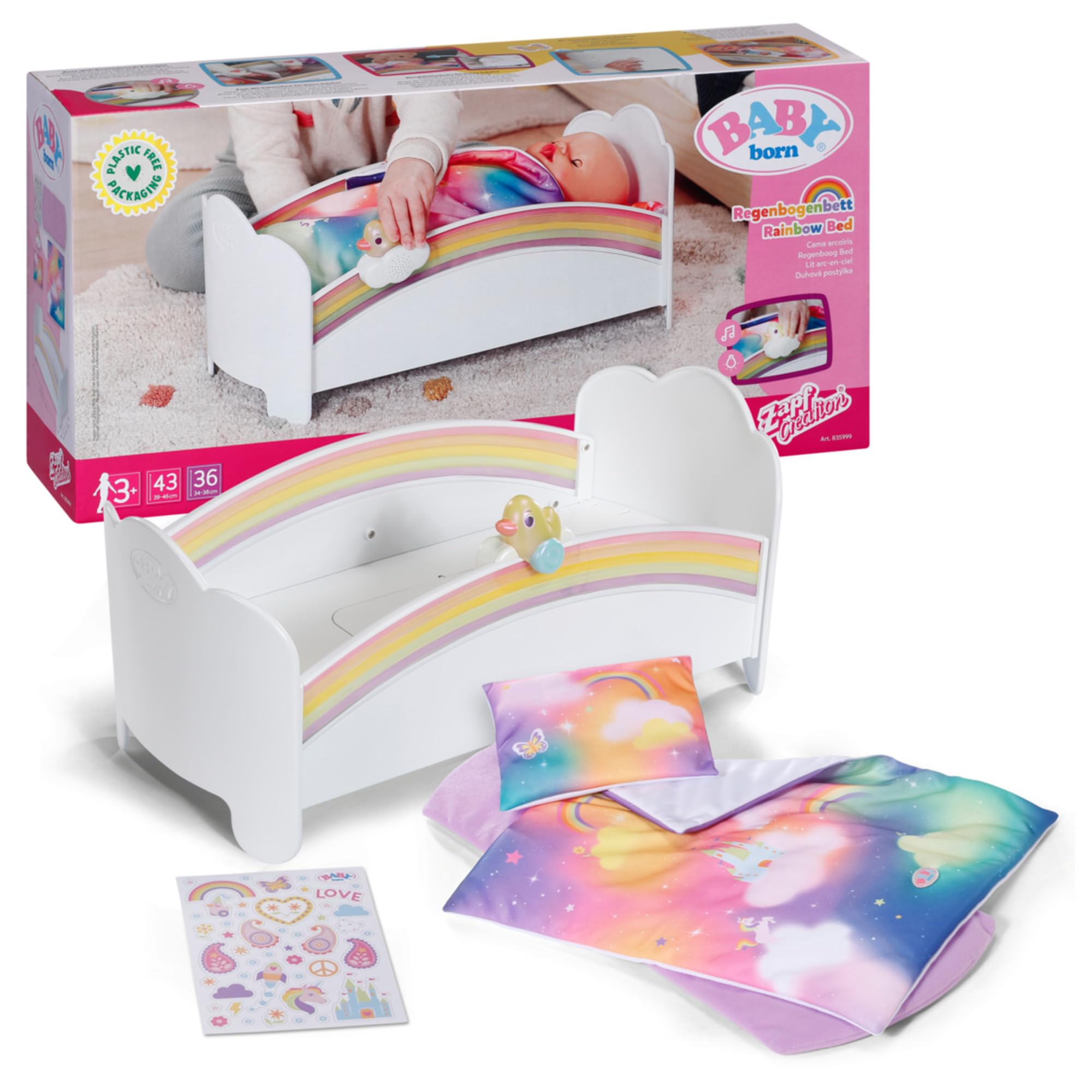 BABY born Regenbogen Bett BABY, born, Regenbogen, Bett