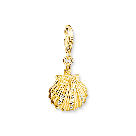 Thomas, Sabo, Anhänger, Charm-Club, Muschel, Gold, Zubehor, Ohrring, Schmuck, Schatz, Gold