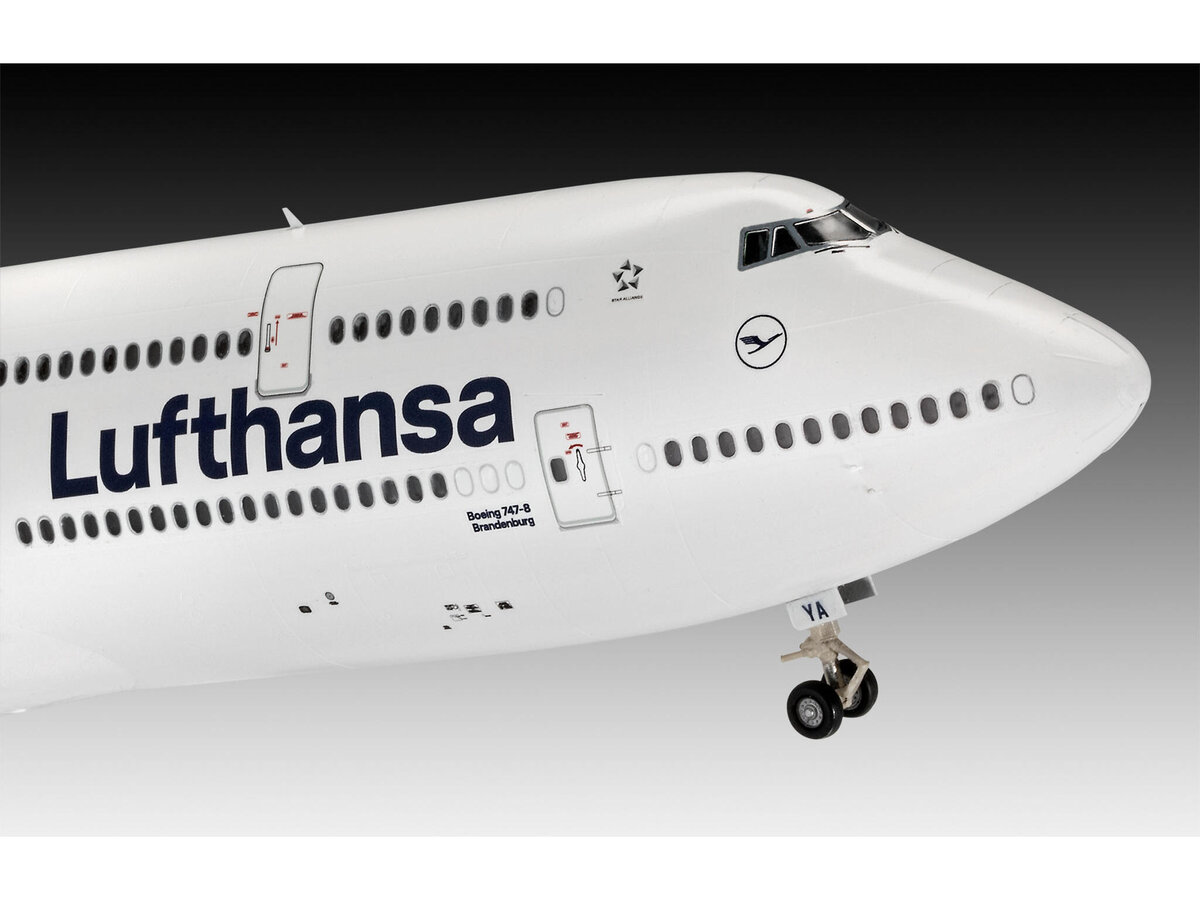 Revell 03891 Boeing 747-8 "Lufthansa" New Livery - Flugzeugmodell 1:144 Flugzeug, Verkehrsflugzeug, Fahrzeug, Flug