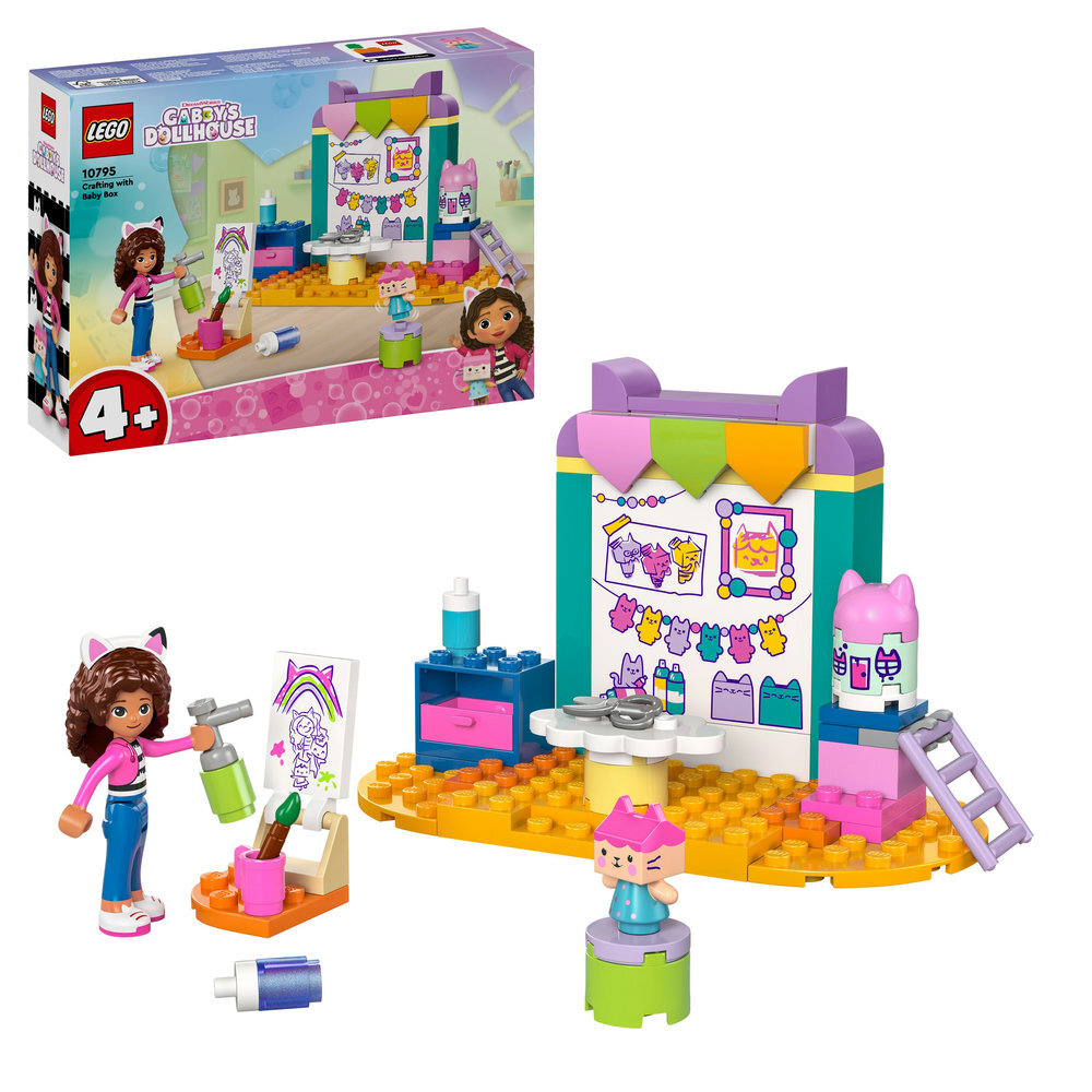 LEGO 10795 Gabbys Puppenhaus Bastelspaß mit Baby Box Person, Spielzeug