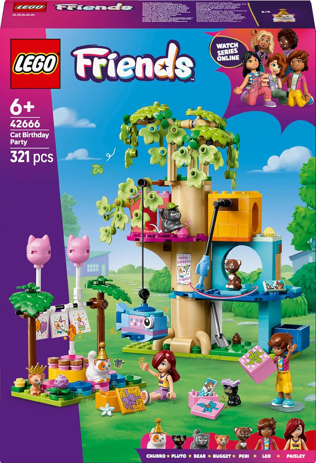 LEGO® Friends 42666 Katzengeburtstagsparty & Baumhaus Person