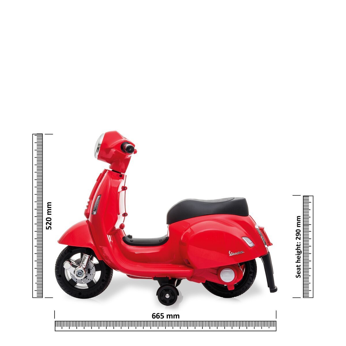JAMARA Ride-on Vespa Mini rot Li-Power 8.4 ab 18 Monaten