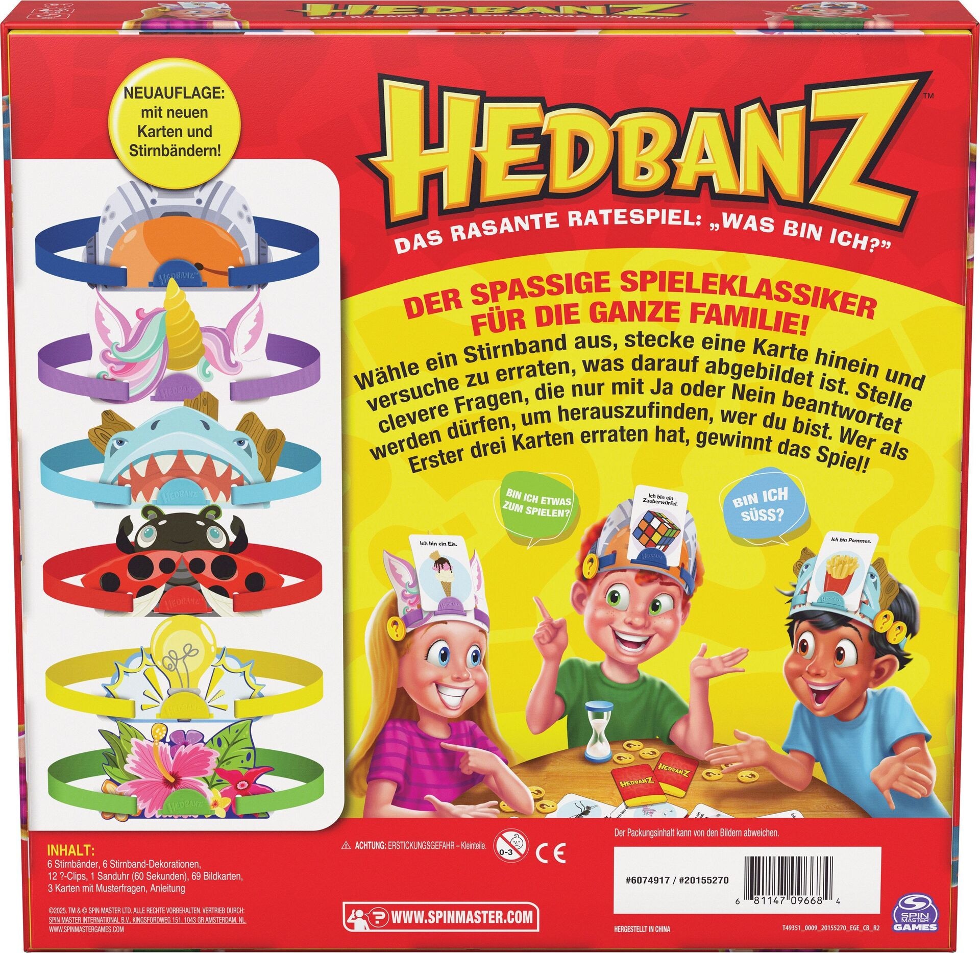 BGM Hedbanz - Refresh 2025 - Spin Master International B.V. - SPIN 6074917 Produktfoto - Spin Master International B.V. - BGM Hedbanz - Refresh 2025 - Modell SPIN 6074917