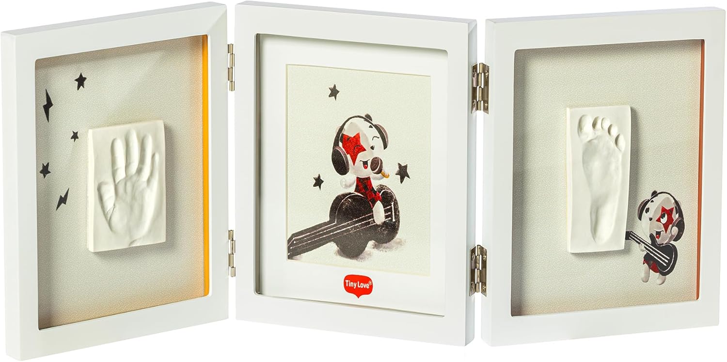 Tiny Love Double Frame White Baby Handund Fußabdruck-Set im weißen Holzrahmen Andenken für Neugeborene Tiny, Love, Double, Frame, White, Baby, Hand-, und, Fußabdruck-Set, im, weißen, Holzrahmen, Andenken, für, Neugeborene, Verpackung, Zubehör, und, Details, sichtbar