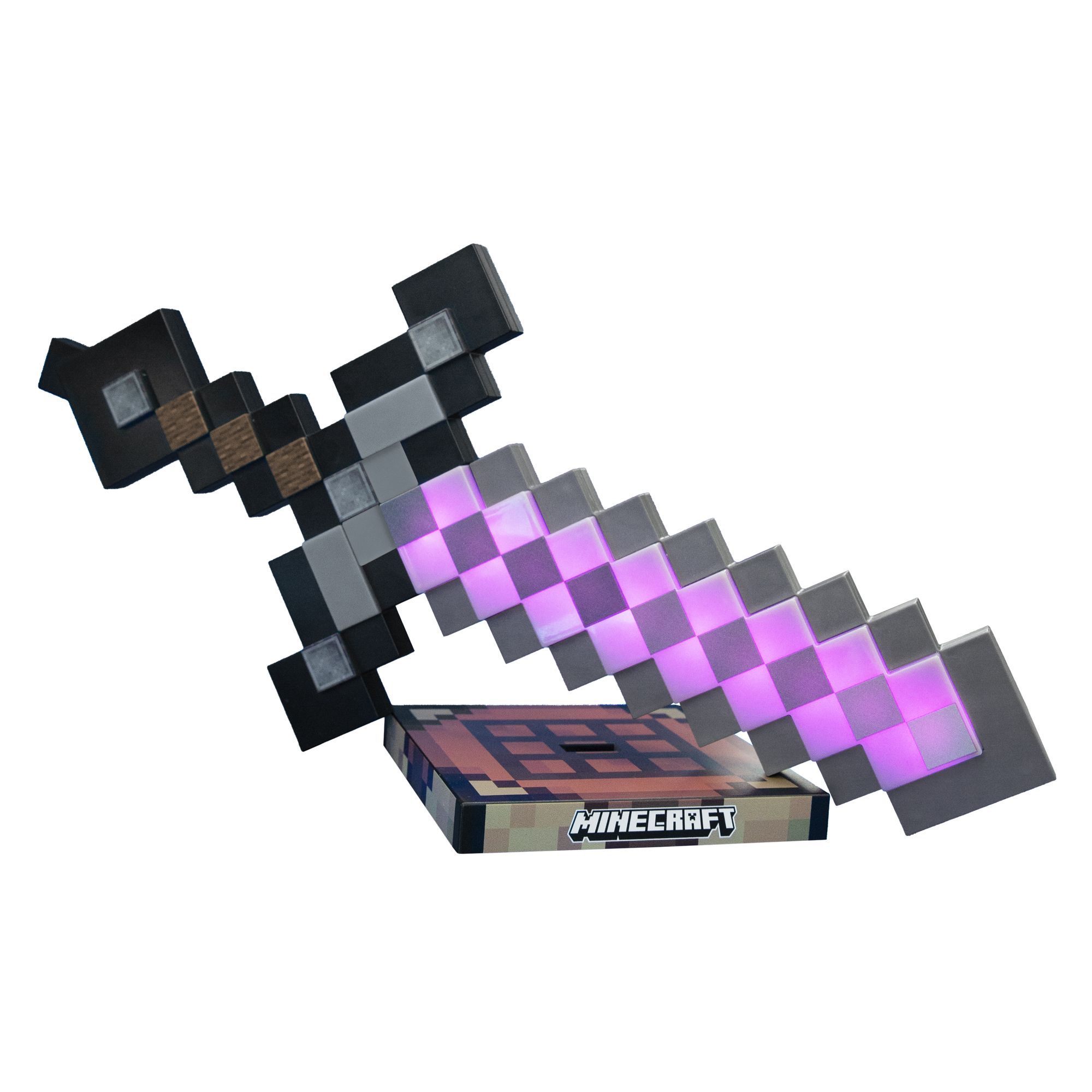 Roba 354133MC LED-Schwert 'Minecraft' Netherite - Tischlampe mit 9 Farben & Akku - Produktbild 4