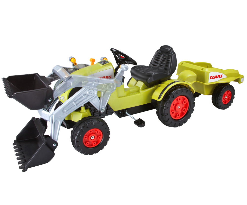 BIG Claas Celtis + Anhänger Kindertraktor