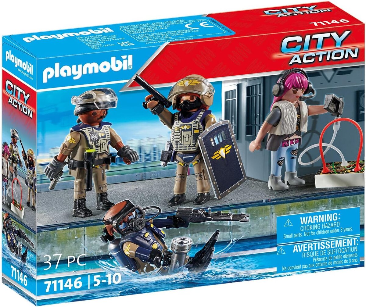 PLAYMOBIL 71146 Swat-Figurenset PLAYMOBIL, 71146, Swat-Figurenset, Helme, Junge, Kind, Männlich, Person