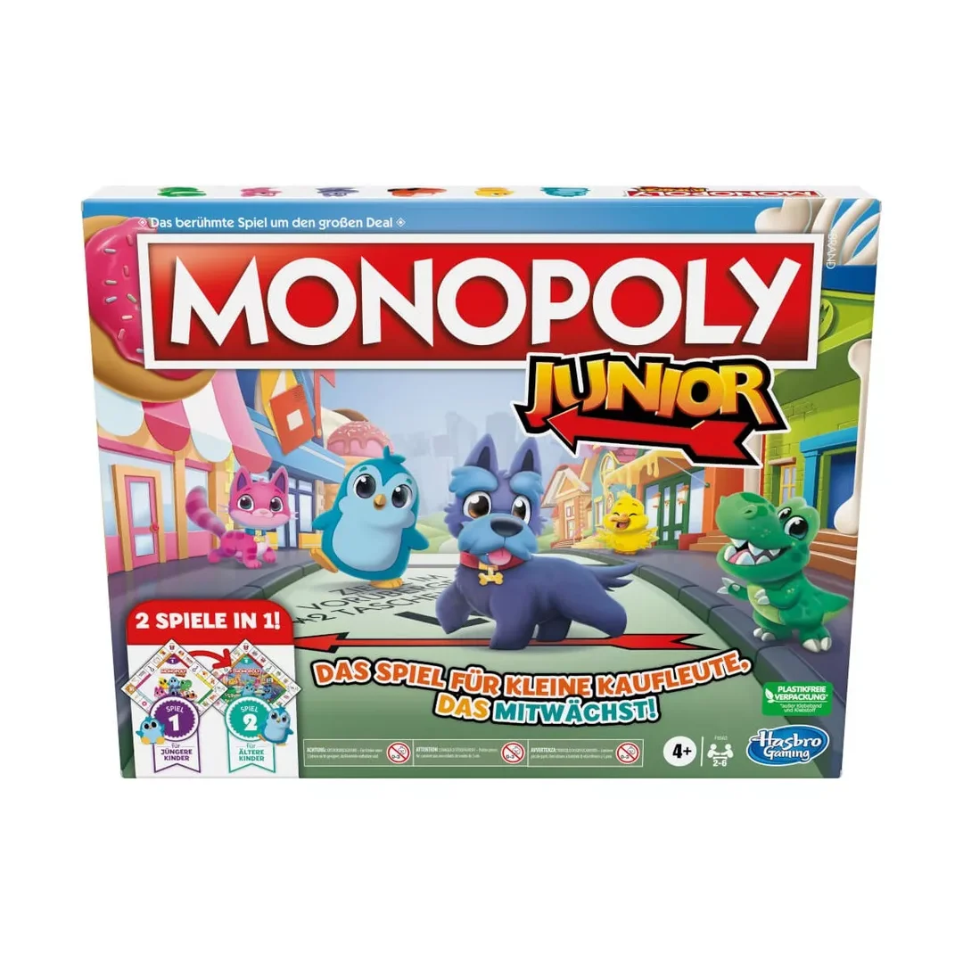 Monopoly Junior 2 Games In 1 F8562100 Monopoly Junior 2 Games In 1 F8562100