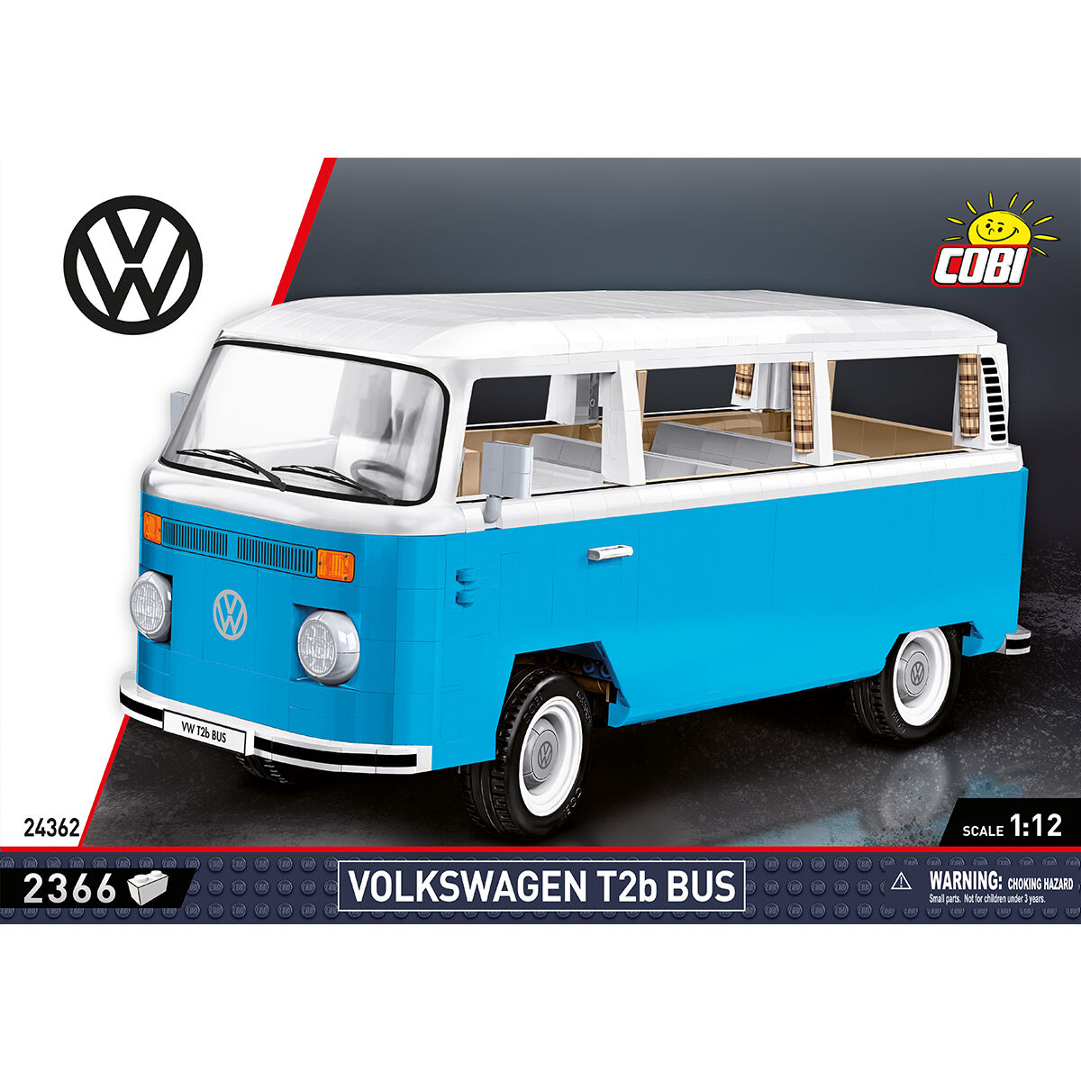 COBI 24362 - VW Transporter T2B BUS SCALE 1:12 - Bild 3 COBI 24362 - VW Transporter T2B BUS SCALE 1:12 - Bild 3