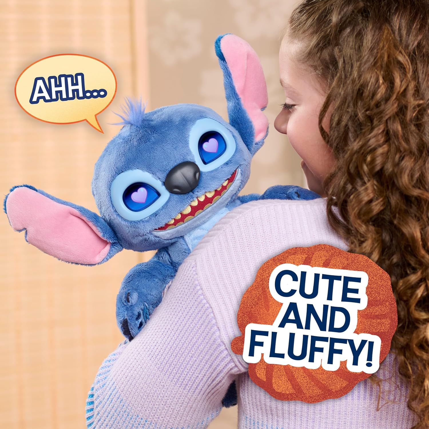Disney Stitch Many Moods - Interaktives Plüschtier mit LCD-Augen & über 50 Sounds 11583 Plüsch, Spielzeug, Person