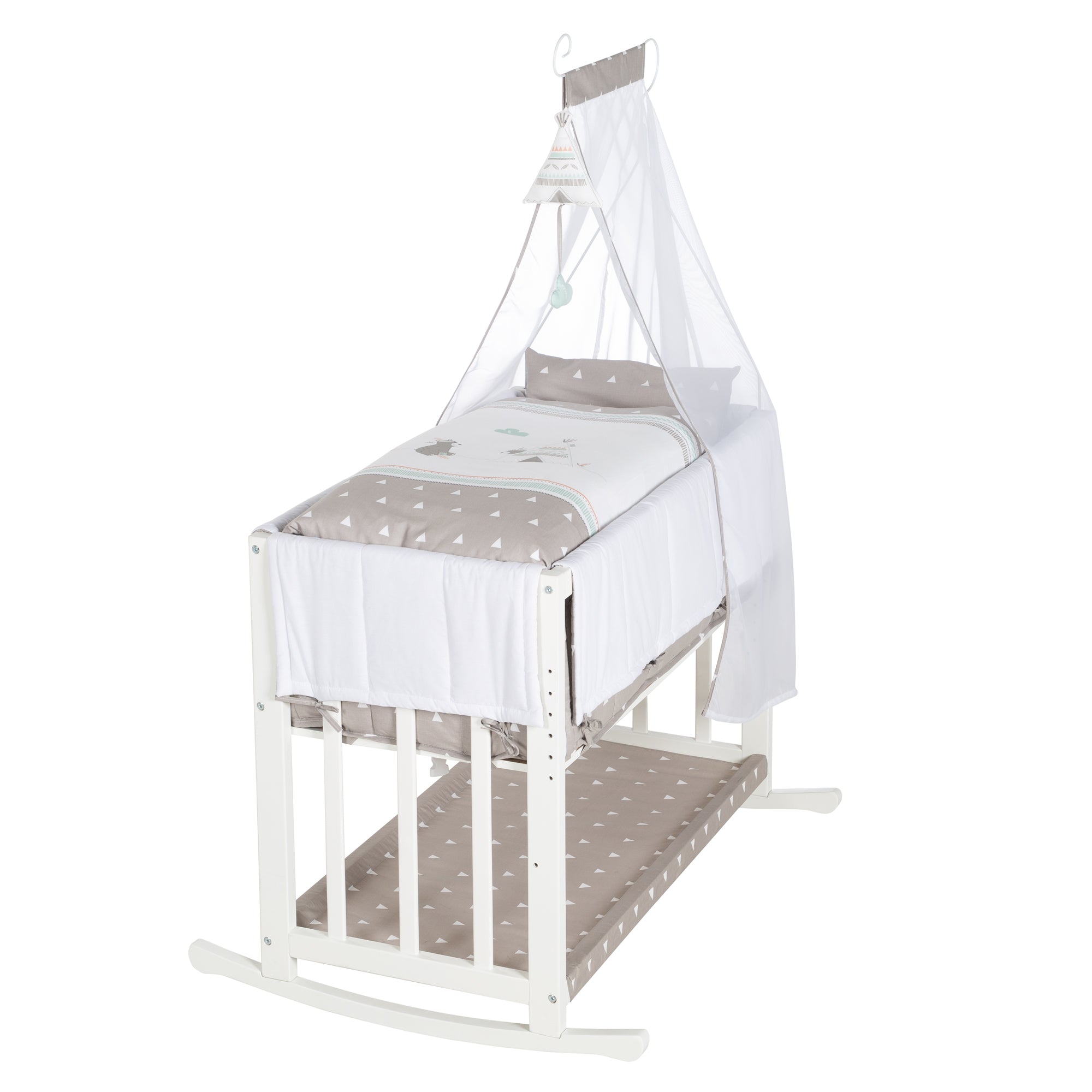 Roba 289149WES198 Stubenbett 4in1 Indibär weiß – Stubenbetten - Bild 6 Roba 289149WES198 Stubenbett 4in1 Indibär weiß – Stubenbetten - Produktbild 6