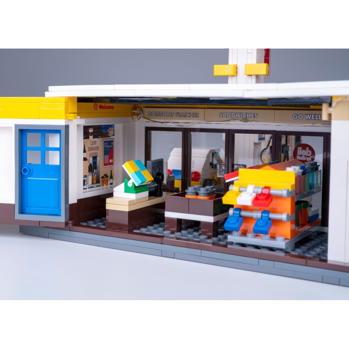 JAMARA CaDA Shell Tankstelle mit Shop und Waschanlage 1:30 Bricks ab 14 Jahren