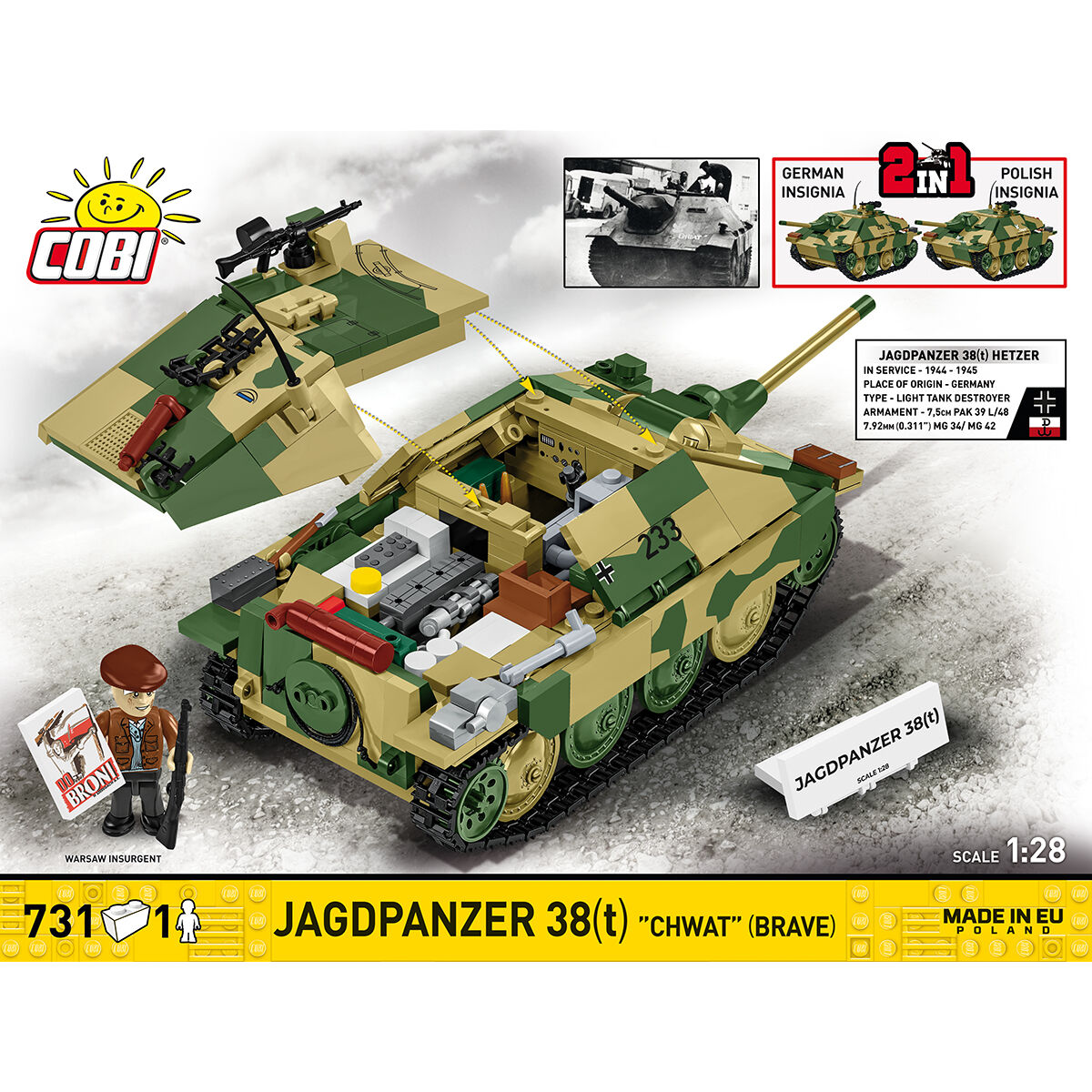 COBI 2670 - Jagdpanzer 38(T) "BRAVE" - Bild 4