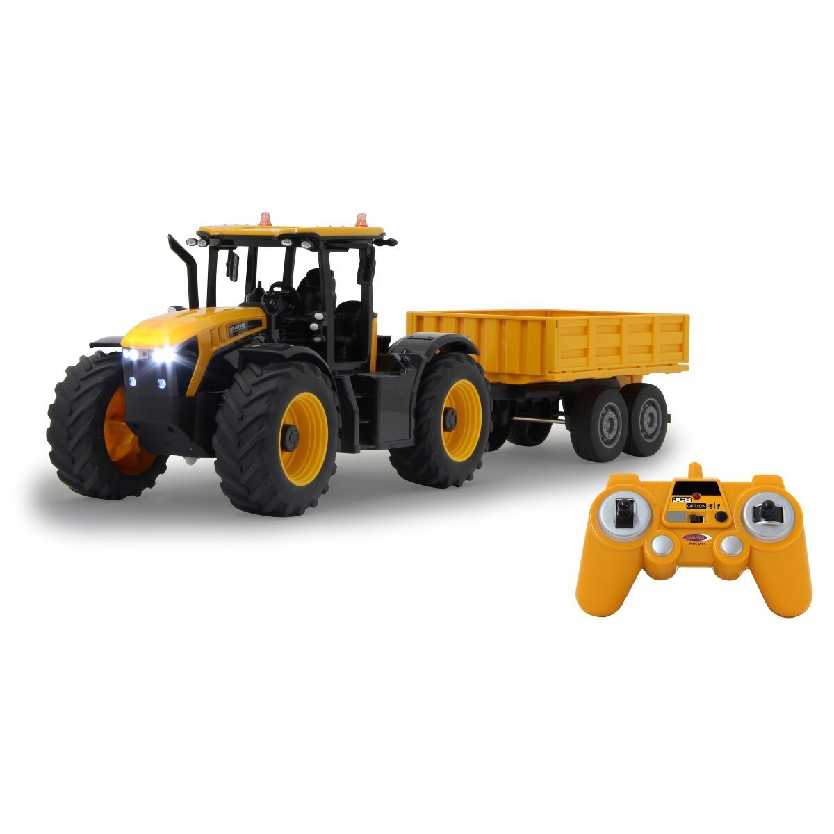 JAMARA JCB Fastrac Traktor mit Kippanhänger 1:24 2,4GHz ab 6 Jahren