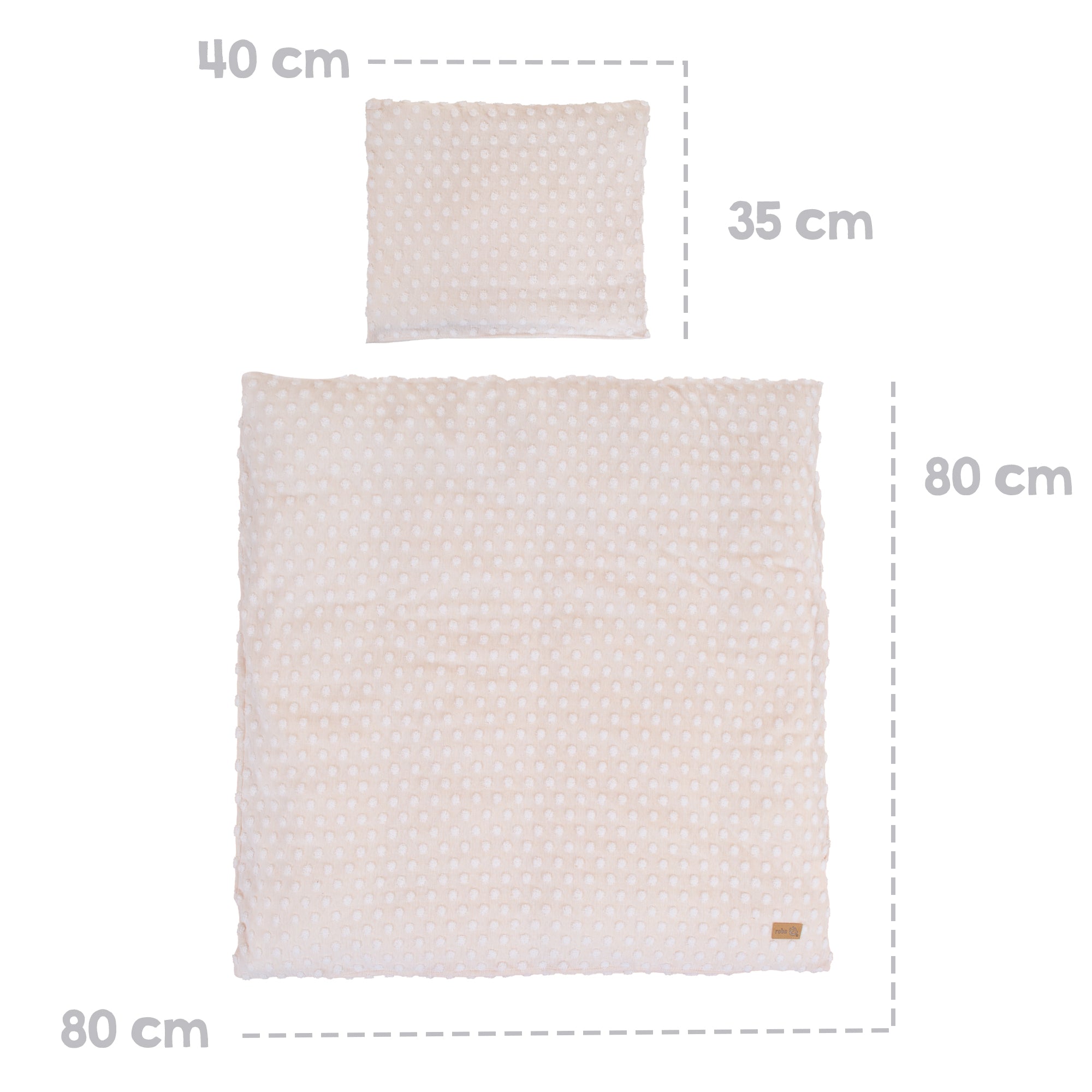 Roba 314090G284 Wiegenset 2-tlg frosty almond beige – Bettwäschen - Bild 7 Roba 314090G284 Wiegenset 2-tlg frosty almond beige – Bettwäschen - Produktbild 7