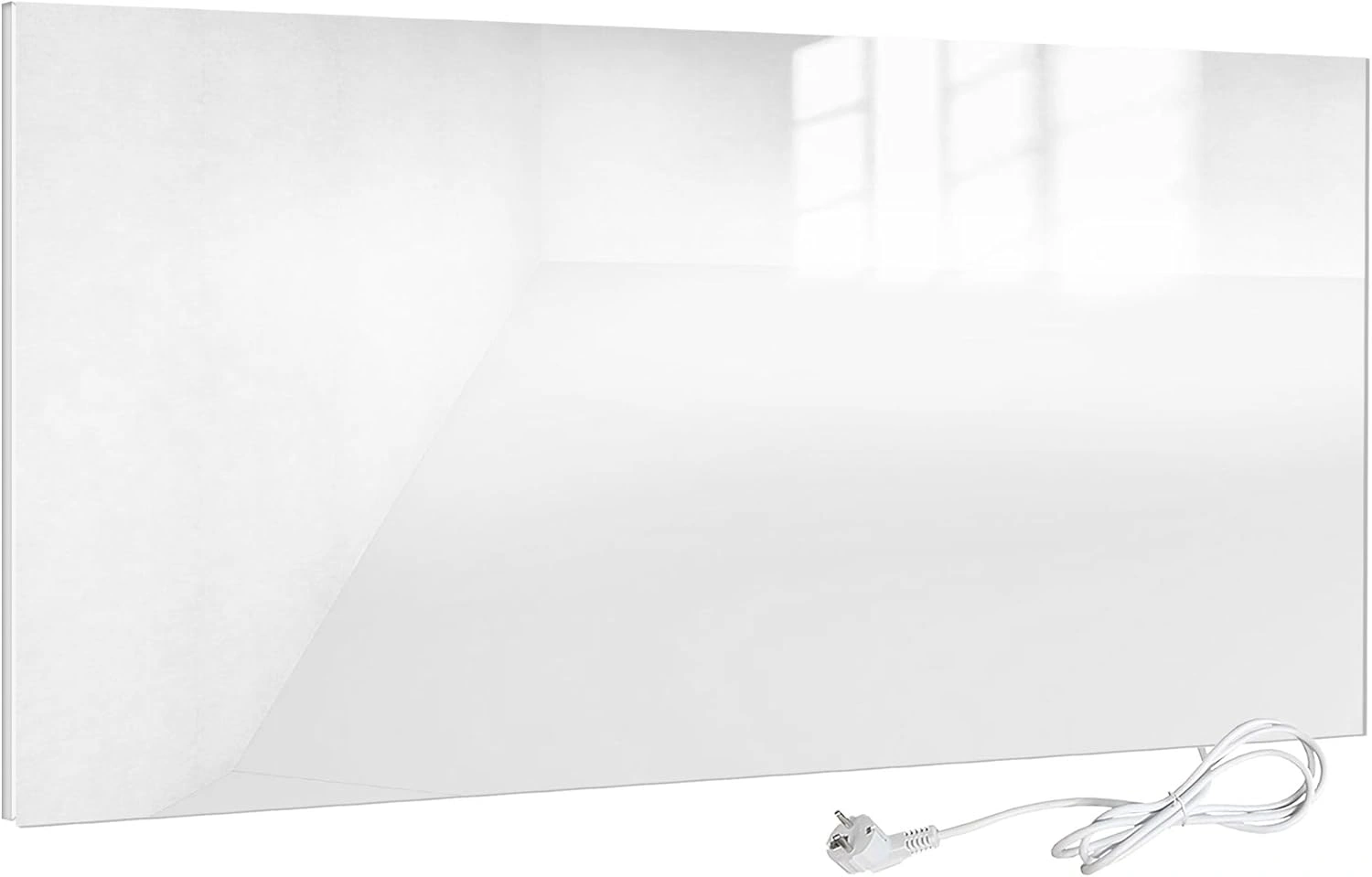 VIESTA® H580GW Infrarotheizung Glas Wandheizung 580 W – Infrarot Heizpaneel aus Sicherheitsglas, Weiß VIESTA® H580GW Infrarotheizung Glas Wandheizung 580 W – Infrarot Heizpaneel aus Sicherheitsglas, Weiß