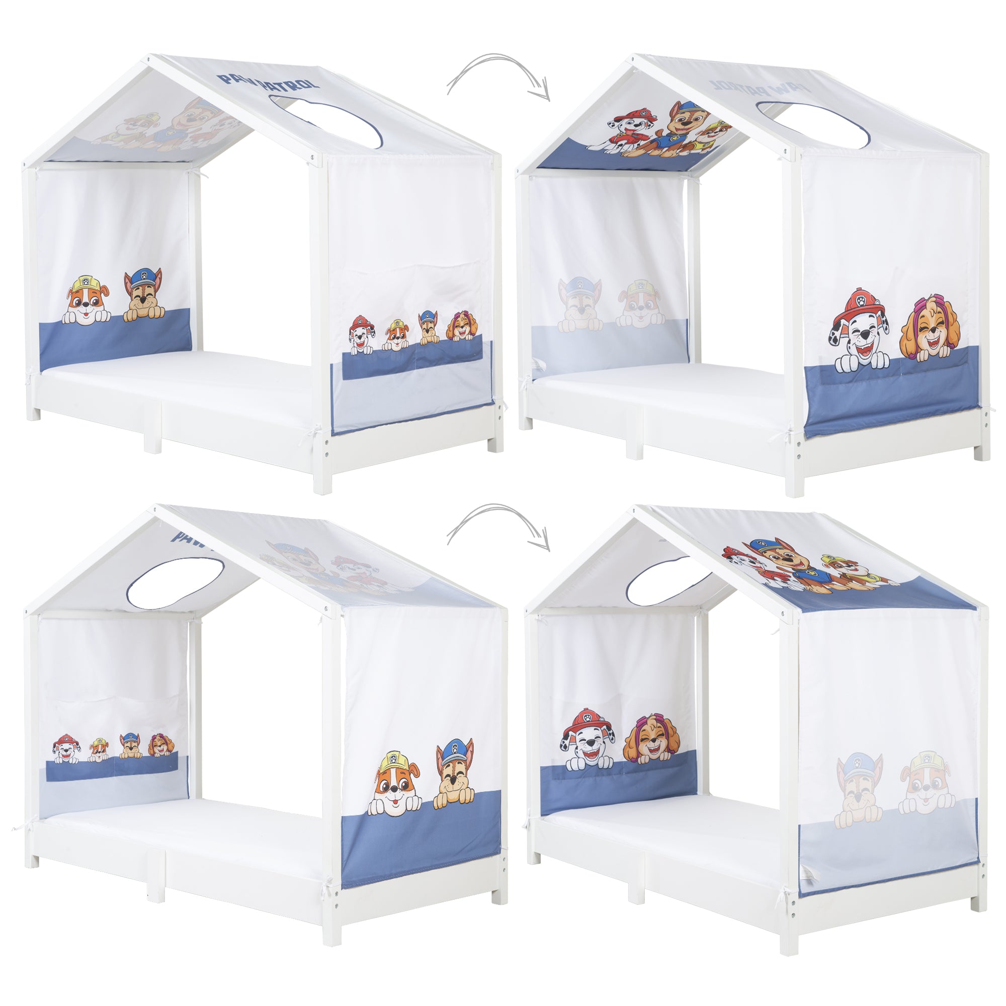 Roba 0287PW1 Hausbettbezug 70x140 cm Paw Patrol weiß – Bettenzubehör - Bild 5 Roba 0287PW1 Hausbettbezug 70x140 cm Paw Patrol weiß – Bettenzubehör - Produktbild 5