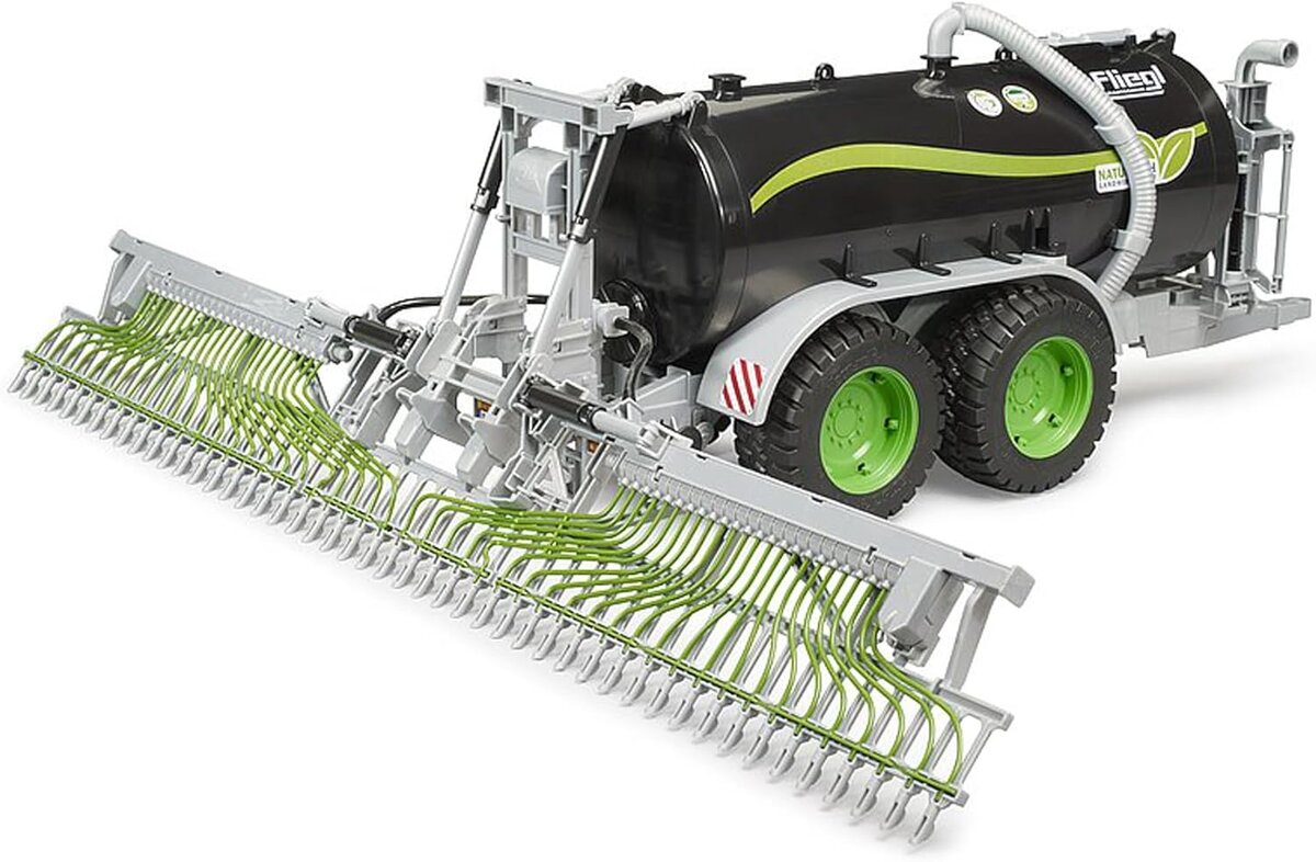 BRUDER 02036 - Fliegl Fassanhänger Jumbo Line Gras, Pflanze, Maschine, Rad