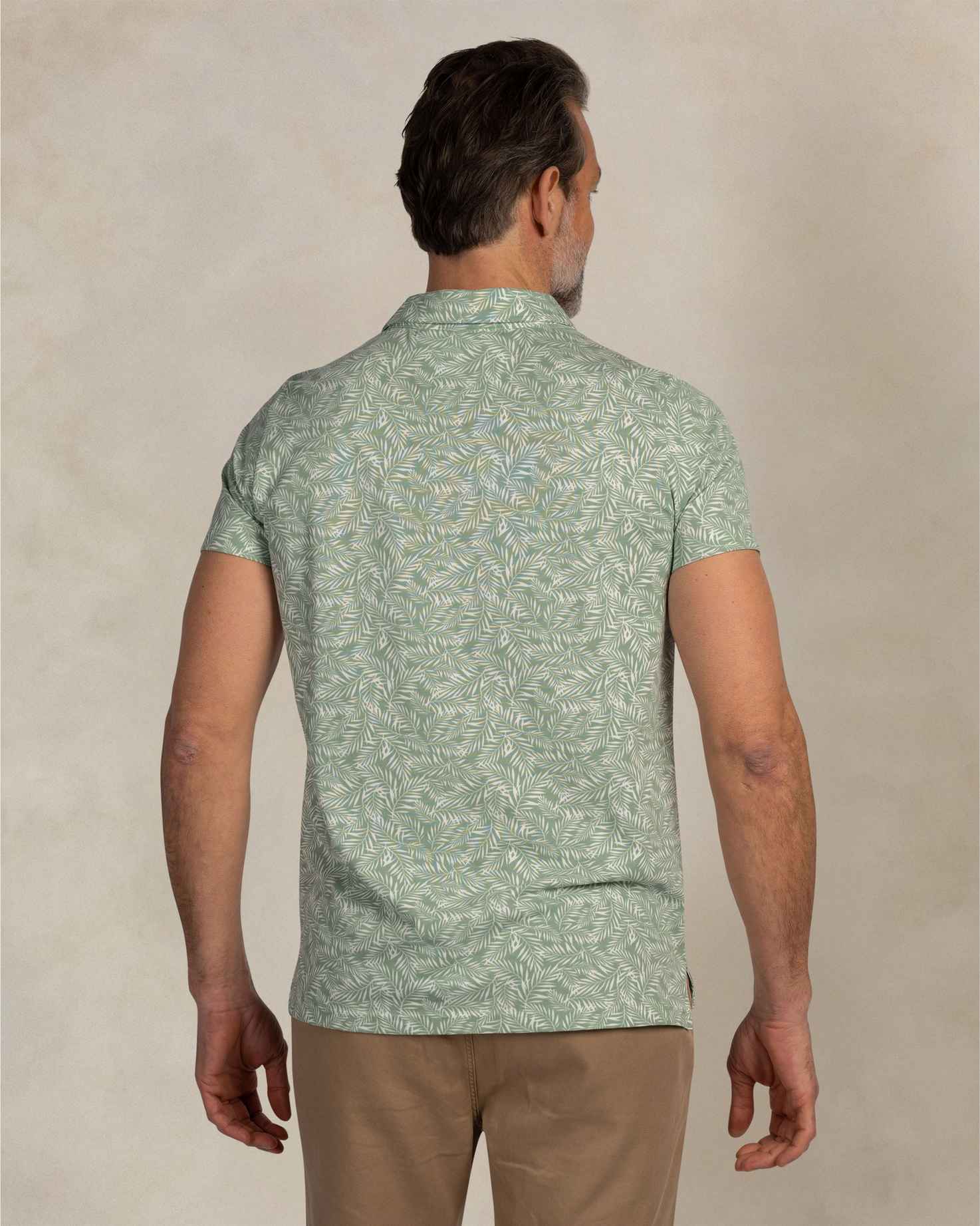 NZA 26CN111MG Poloshirt - Grün / Palmen - Bild 4 NZA 26CN111MG Poloshirt - Grün / Palmen - Bild 4