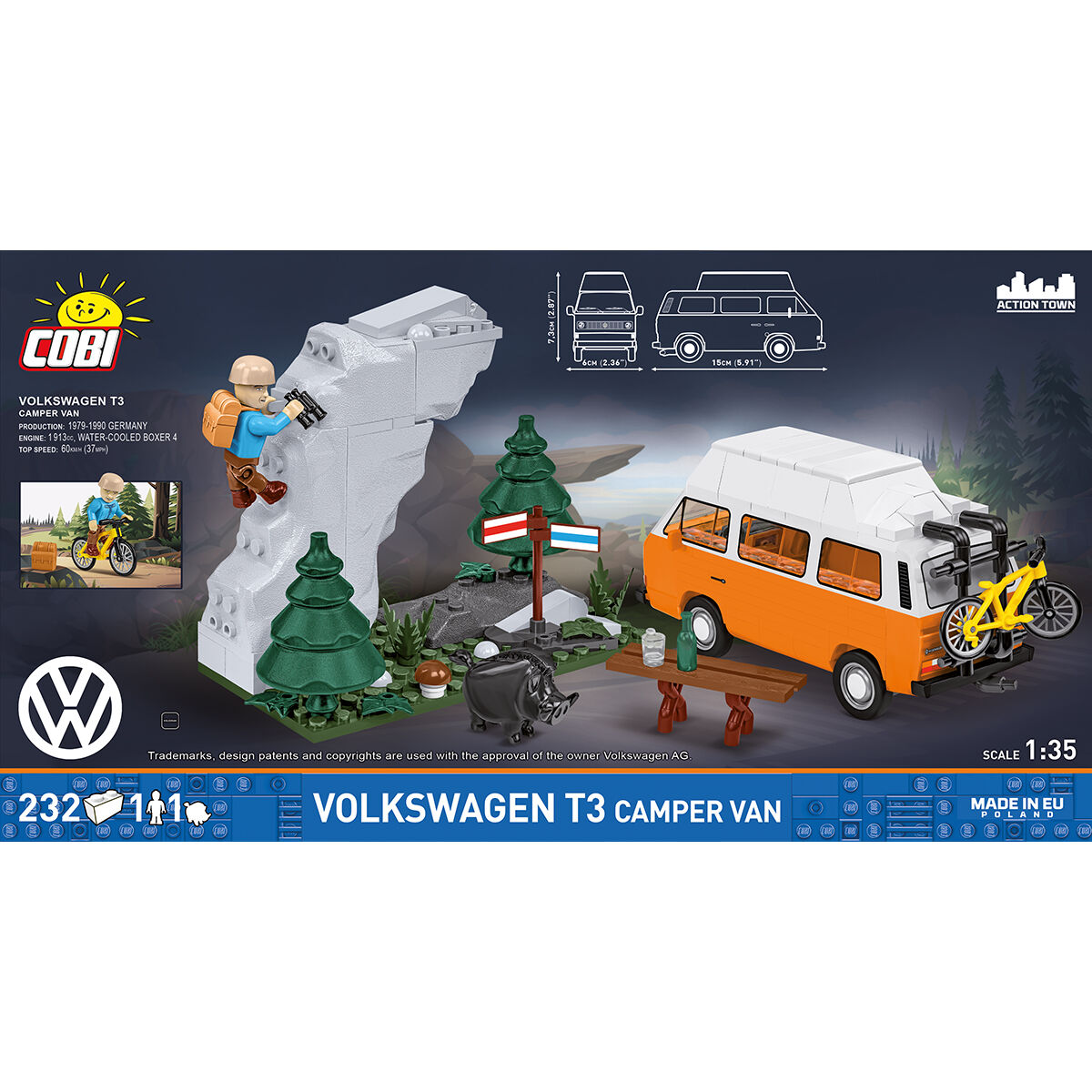 COBI 24638 - Volkswagen T3 CAMPER VAN - Bild 4 COBI 24638 - Volkswagen T3 CAMPER VAN - Bild 4