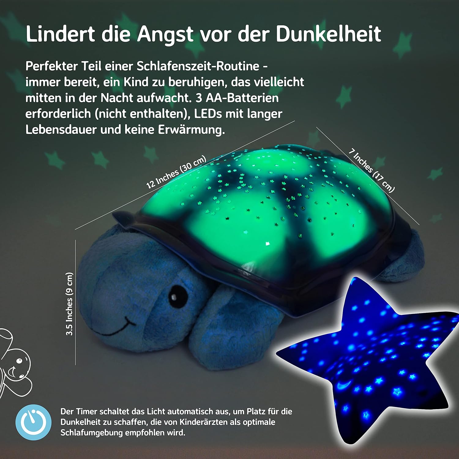 cloud b Einschlafhilfe Twilight Turtle blue, Nachtlicht cloud b Einschlafhilfe Twilight Turtle blue, Nachtlicht