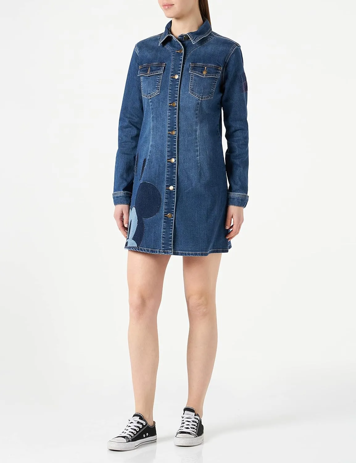 Desigual Damen Jeanskleid „Mickey Pat“ - Blau 22SWVD06 GR. L Desigual Damen Jeanskleid „Mickey Pat“ - Blau 22SWVD06 GR. L