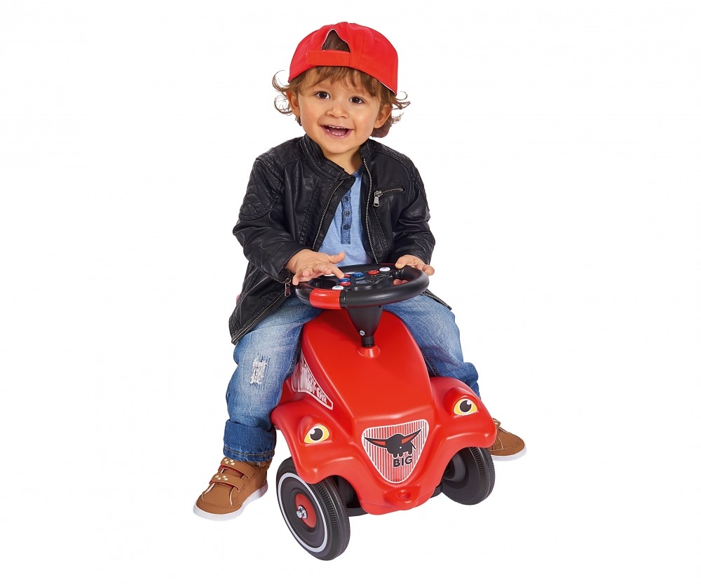 BIG Bobby Car Racing Sound Lenkrad 800056487 Junge, Kind, Männlich, Person, Roller