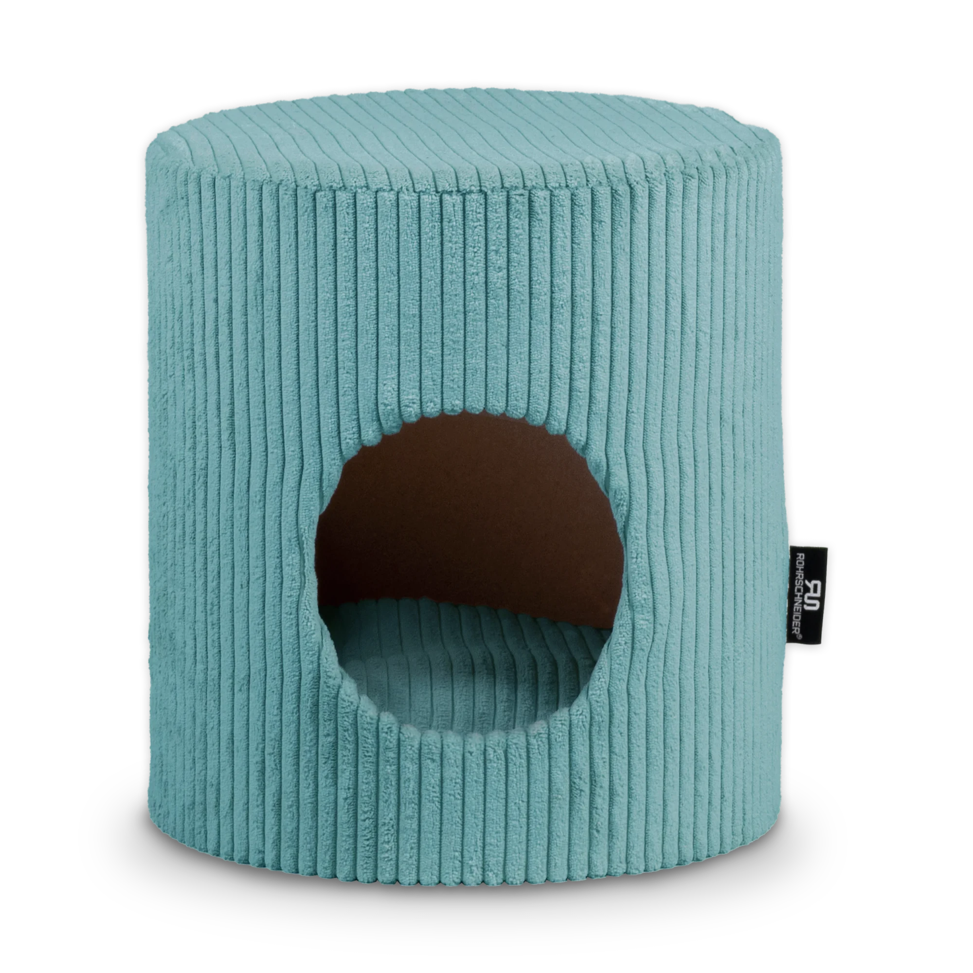 Rohrschneider RS 22371 Tierhöhle Cord rund mit Hocker – Höhle mit Sitzfläche