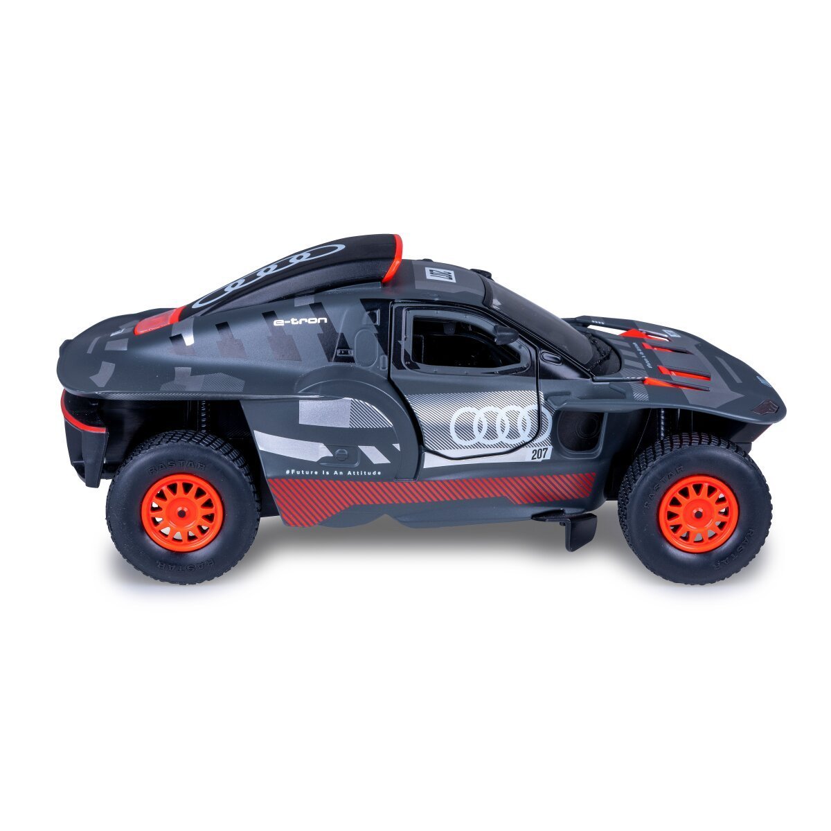 JAMARA AUDI RS Q e-tron Diecast 1:24 grau Tür manuell ab 14 Jahren