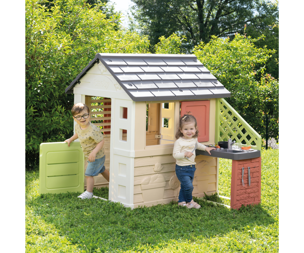 Smoby Smoby Life Spielhaus Natur mit Küche