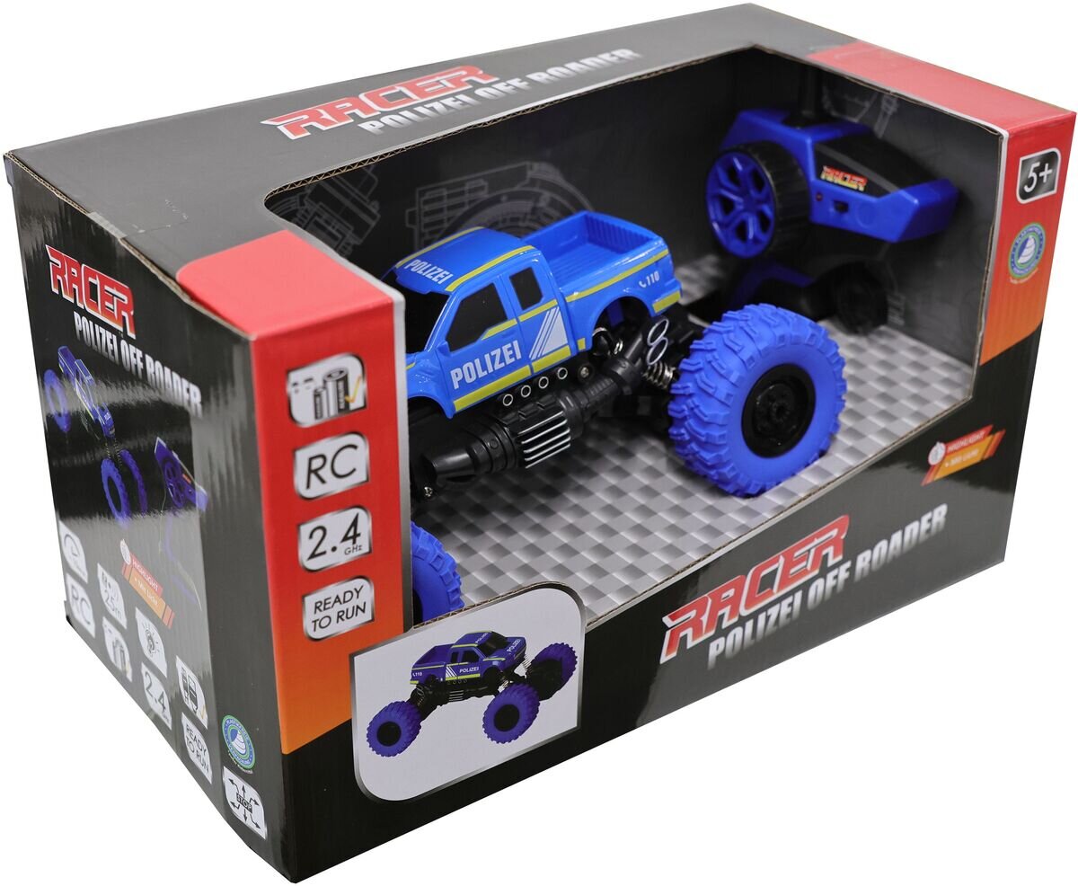 Racer R/C Polizei Off Roader 2.4 GHz Maschine, Rad, Sprach, Buggy, Erste, Hilfe
